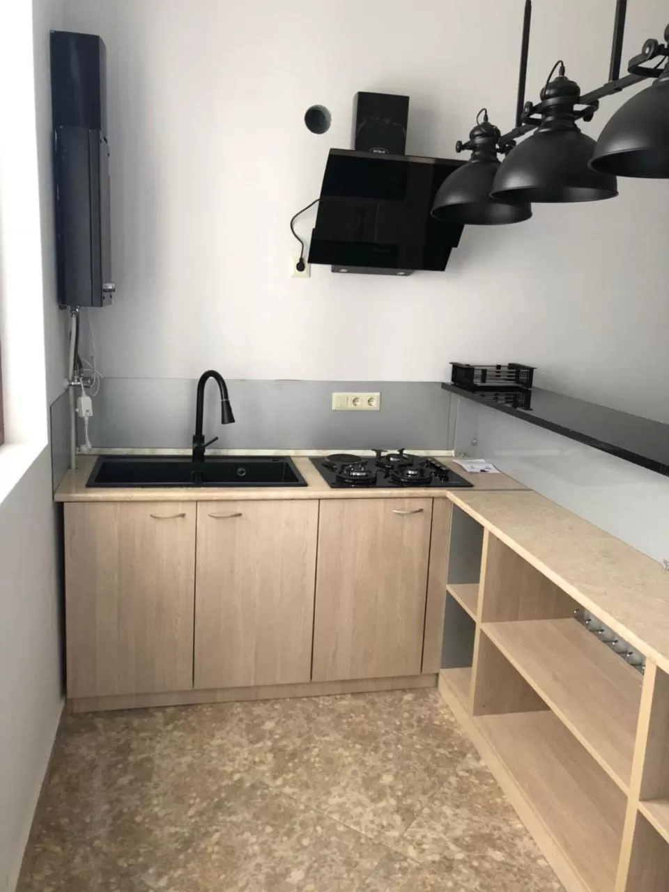 Communal kitchen in The K Tbilisi