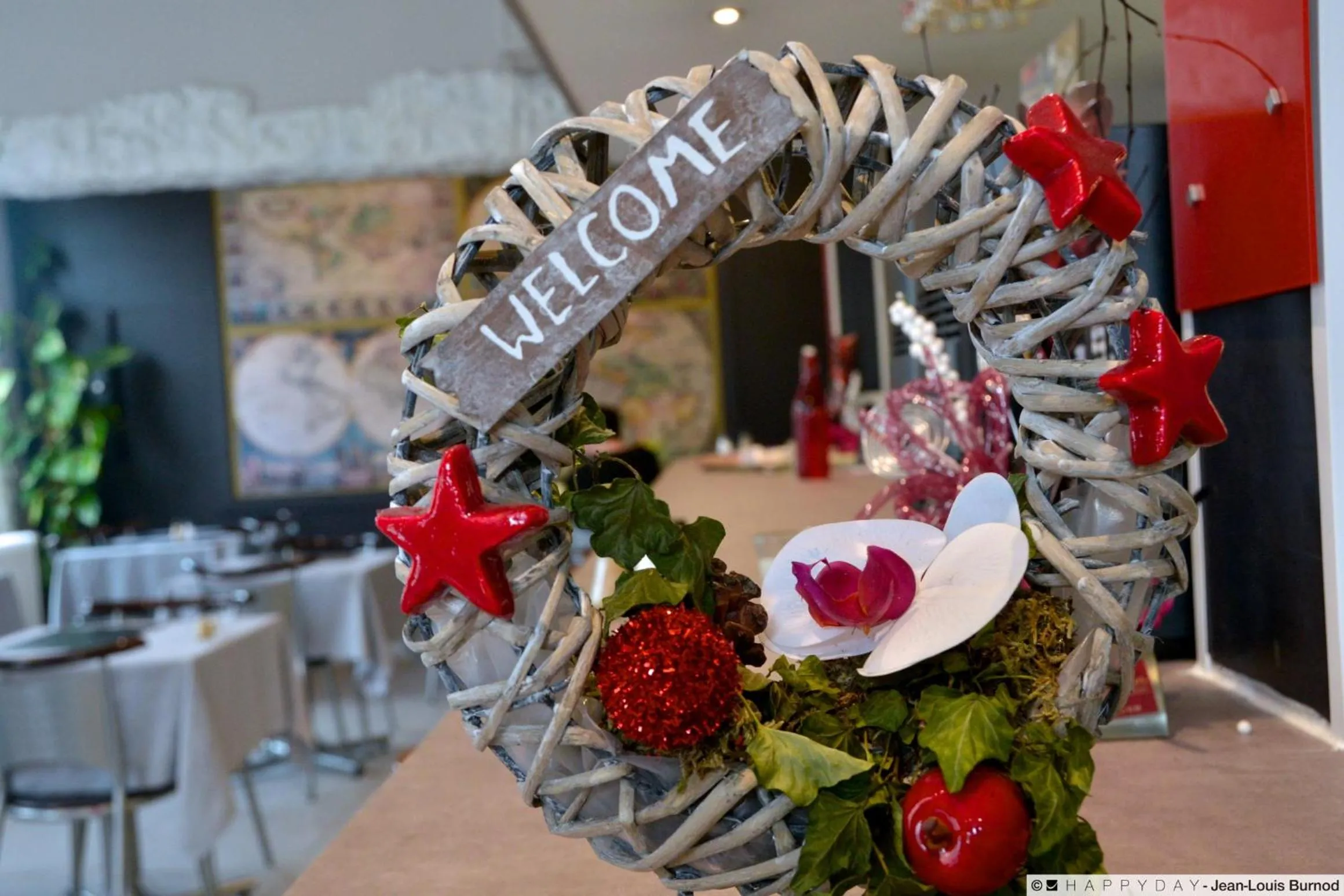 Decorative detail in Hôtel La Tente Verte