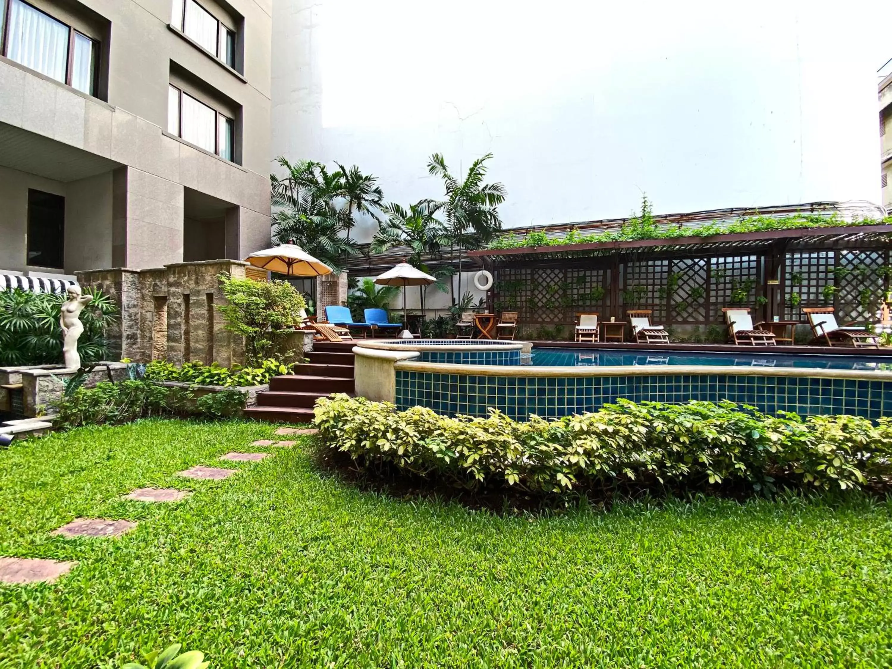 Garden, Property Building in Silom Serene A Boutique Hotel - SHA Extra Plus