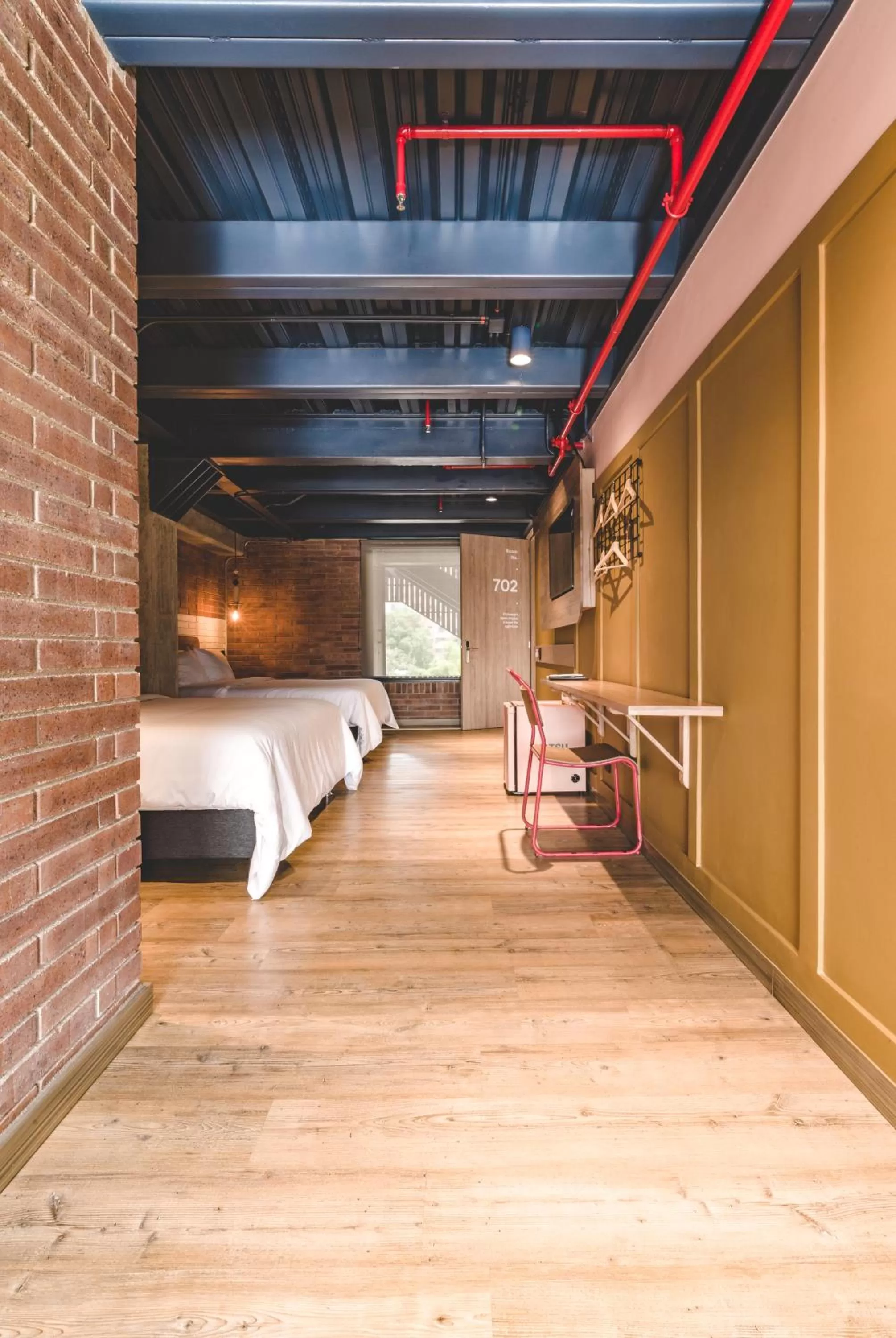 Photo of the whole room, Bed in The Somos Beats Hotel & Rooftop
