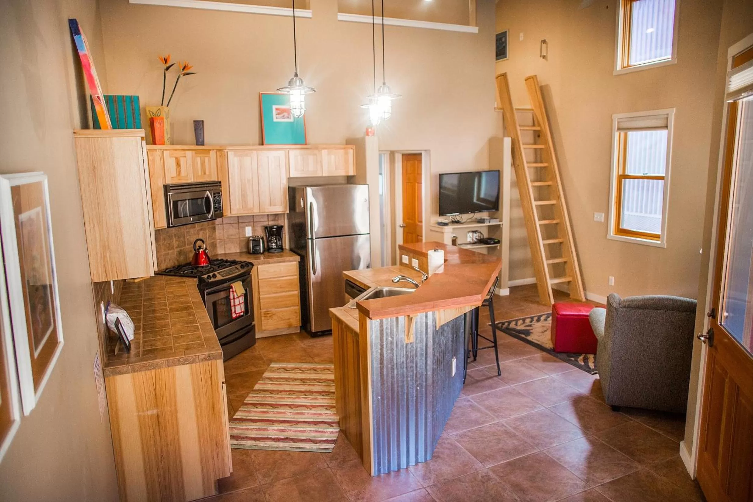 Living room, Seating Area in Moab Springs Ranch