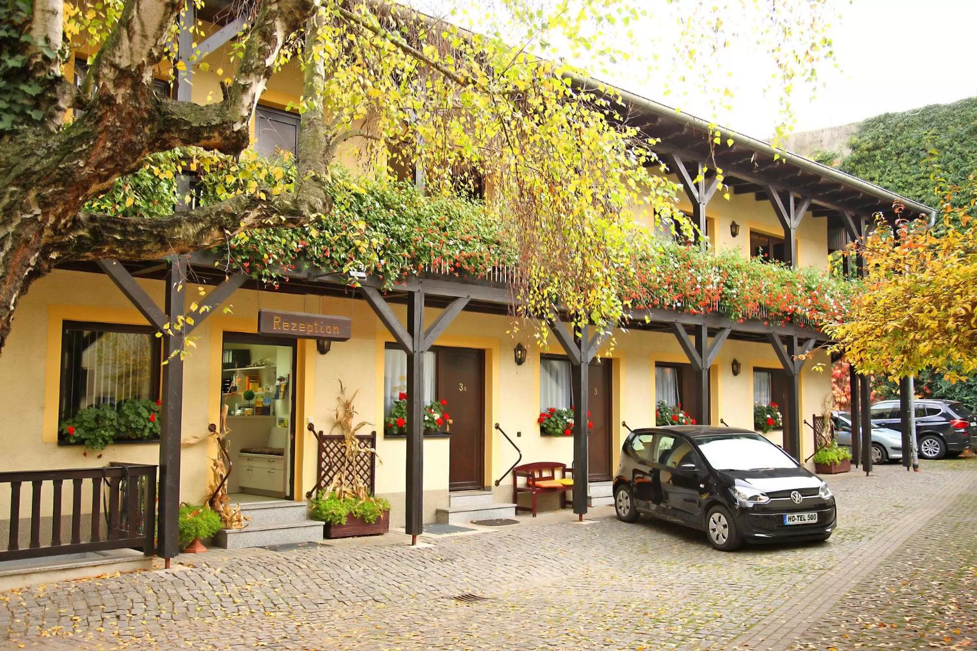 Patio in Hotel-Pension zum Markt