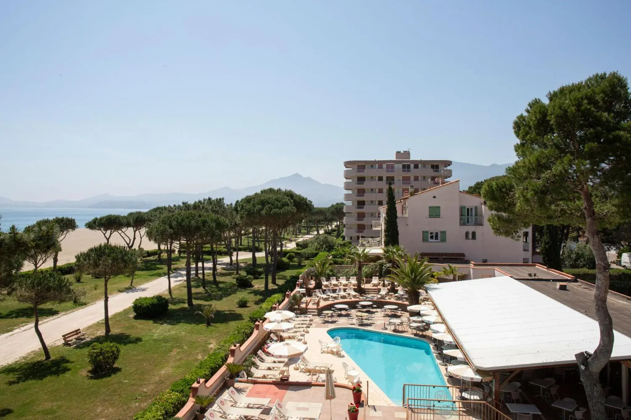 Balcony/Terrace, Pool View in Grand Hôtel Du Lido