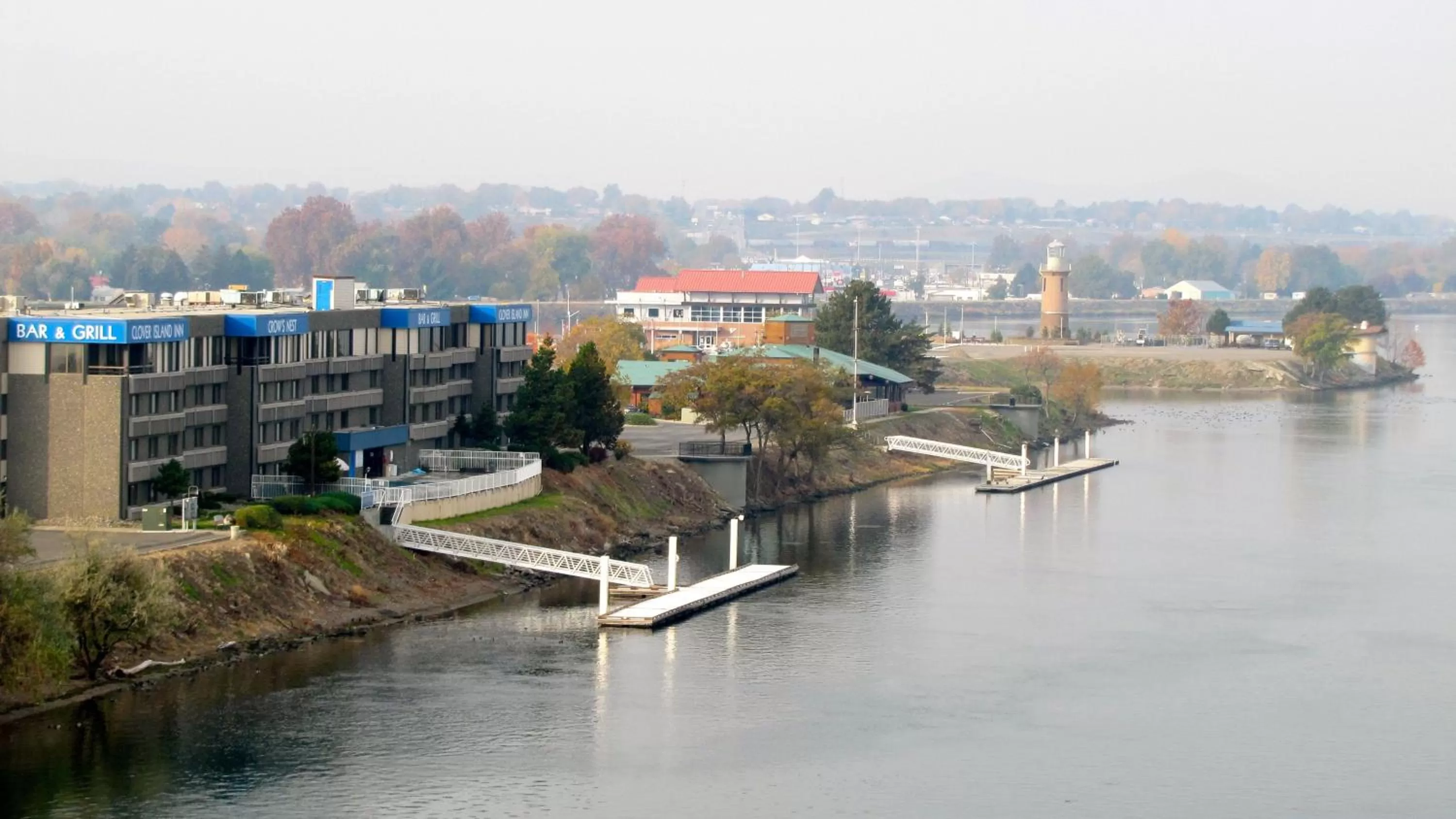 Bird's eye view in Clover Island Inn