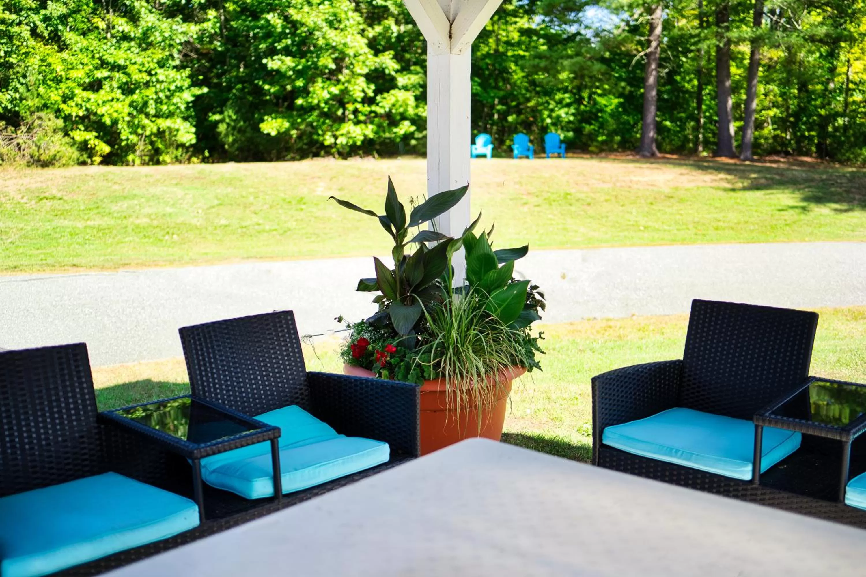 Seating area in Align Inn Vermont