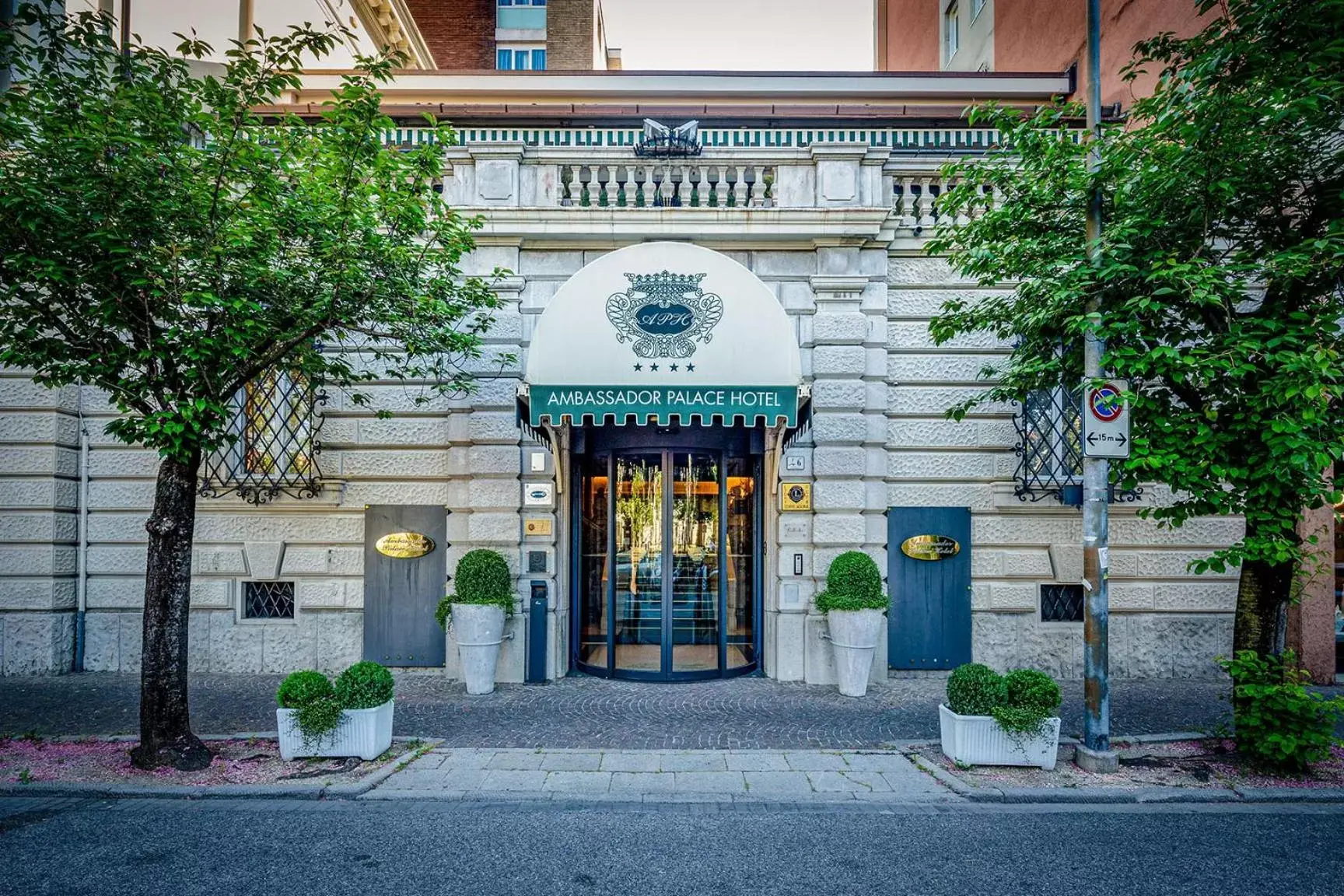 Facade/entrance in Ambassador Palace Hotel