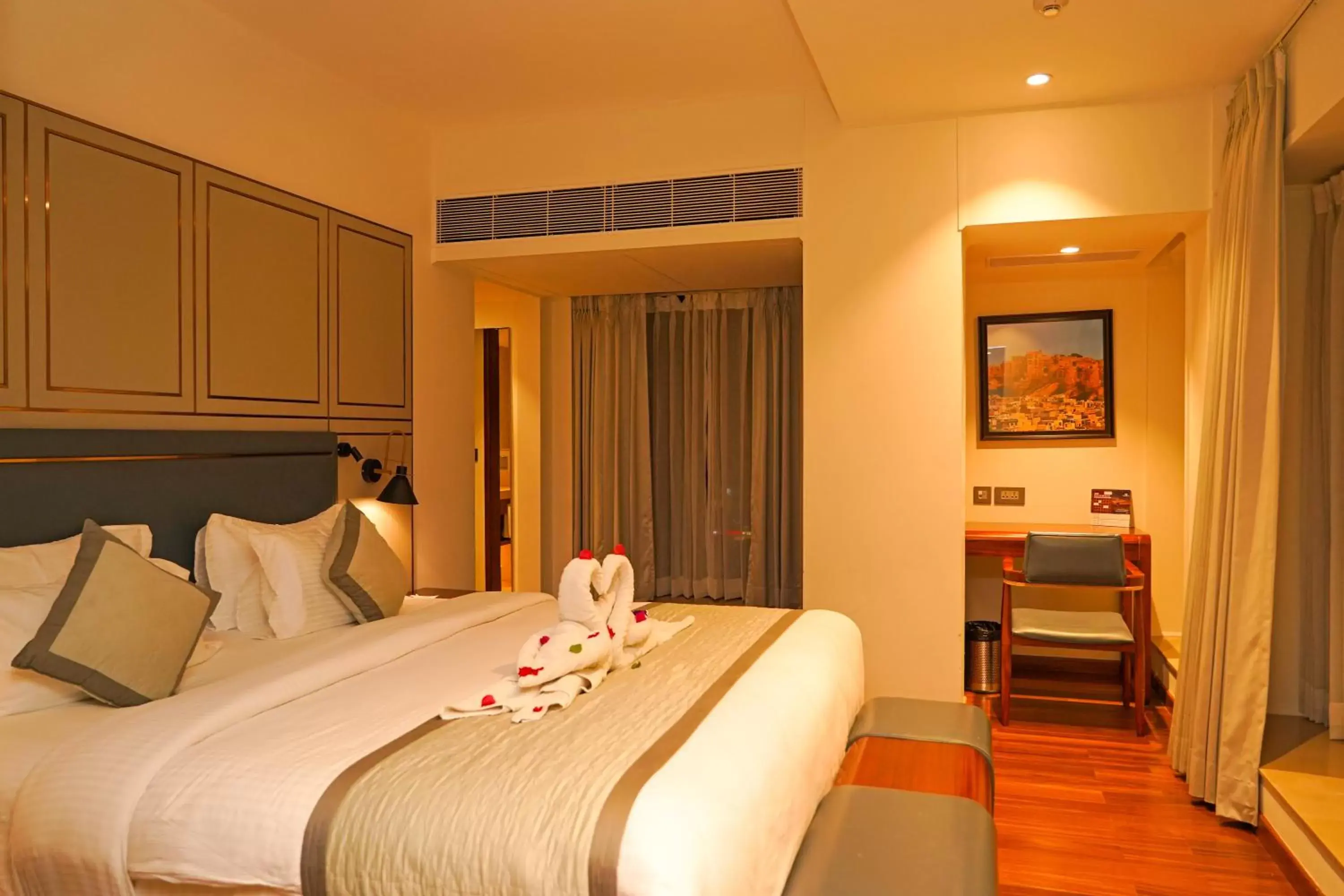 Bed in Pride Hotel Udaipur Bed in Pride Hotel Udaipur