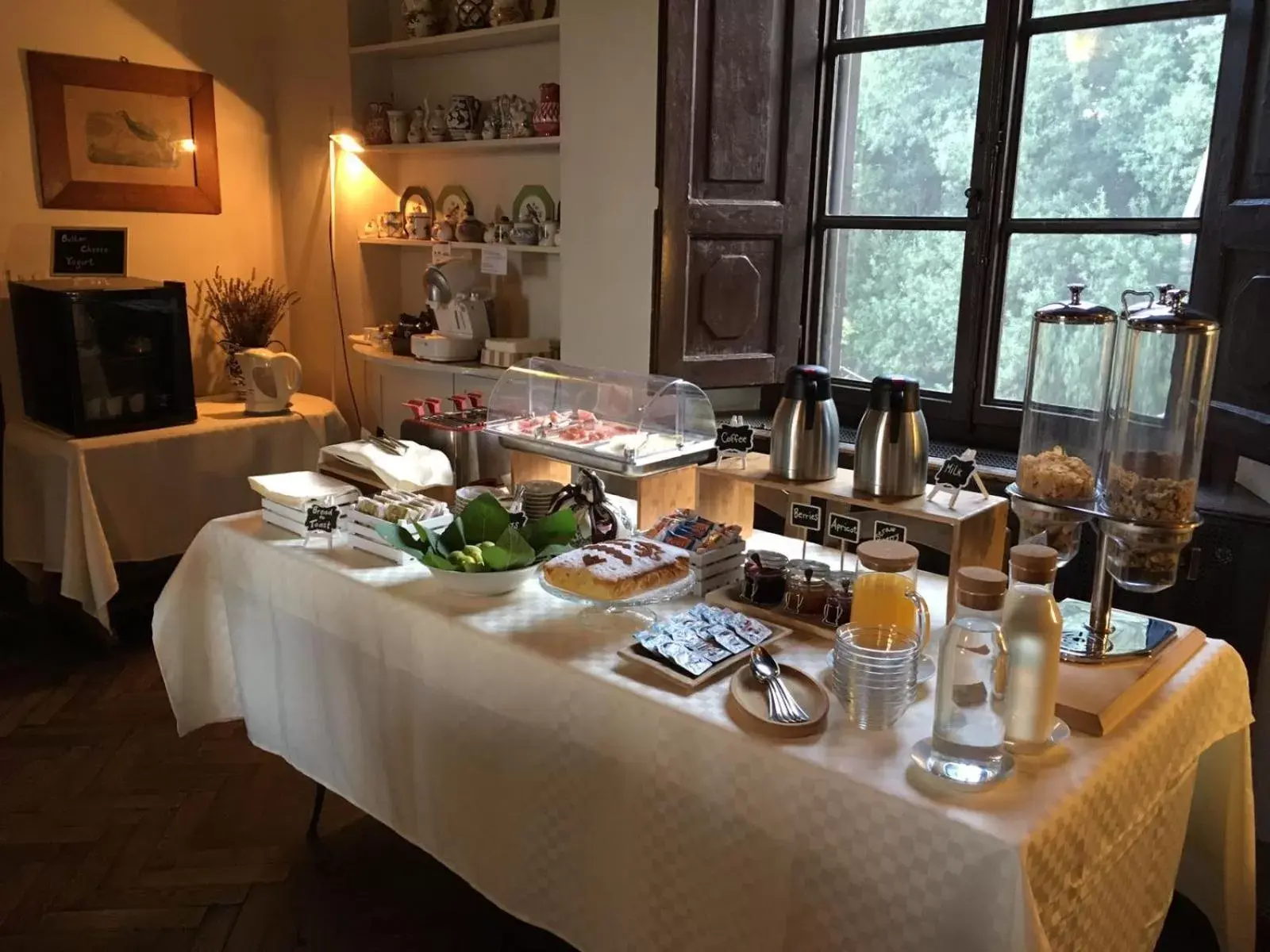 Food and drinks in Villa Rucellai