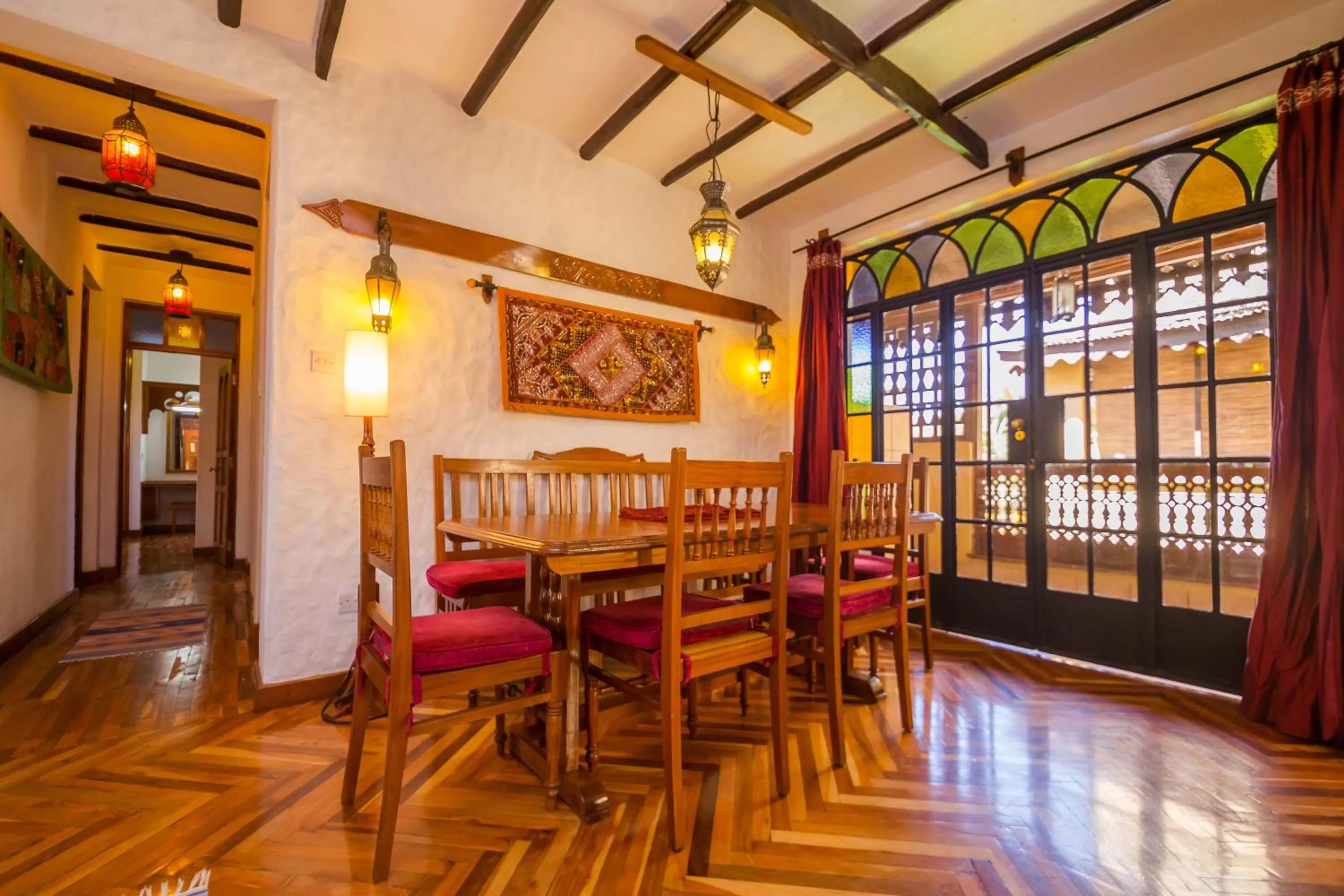 Dining area in The King Post