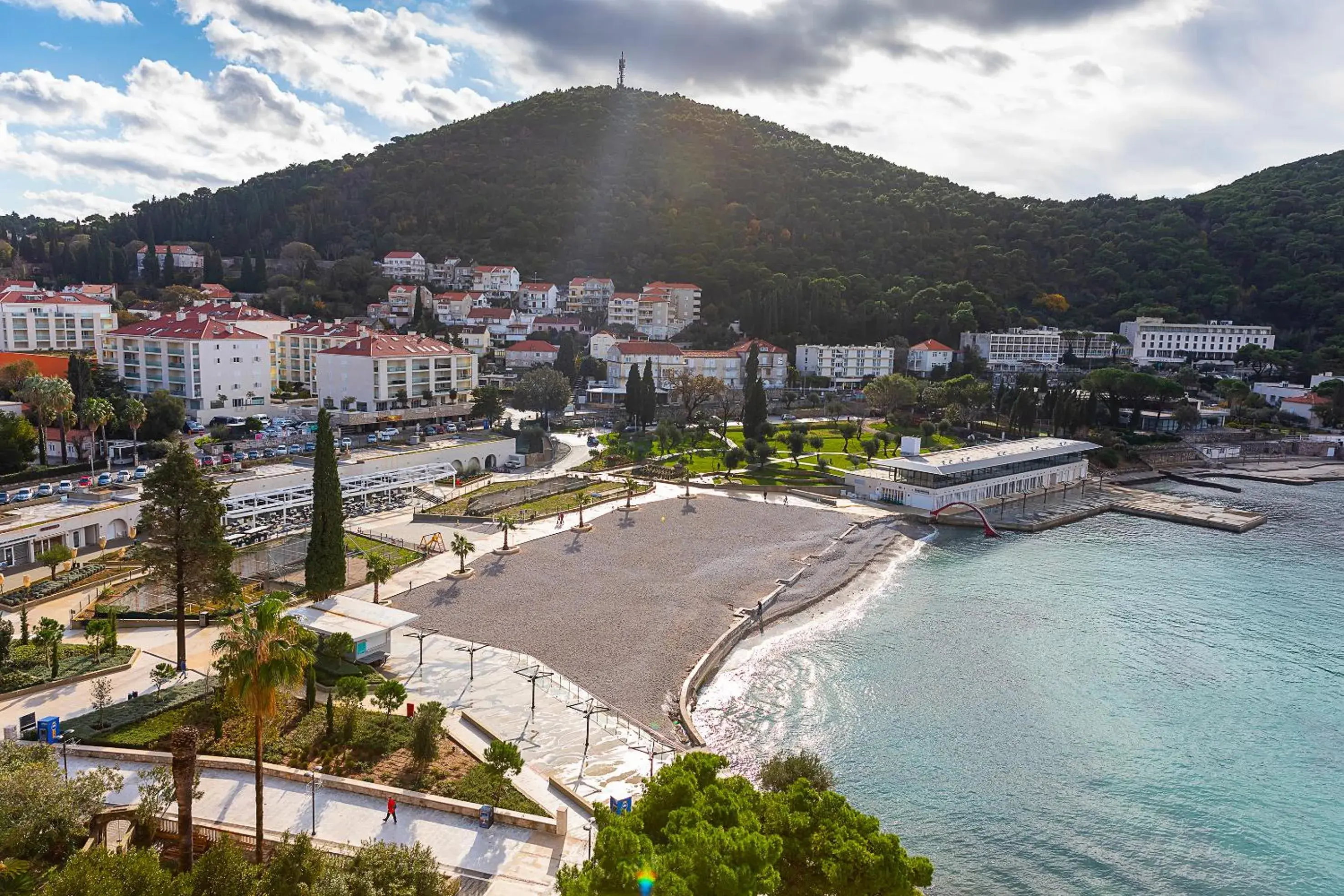 Beach, Bird's-eye View in Dubrovnik Luxury Residence – L’Orangerie