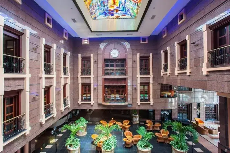 Lobby or reception in GHL Hotel Sunrise