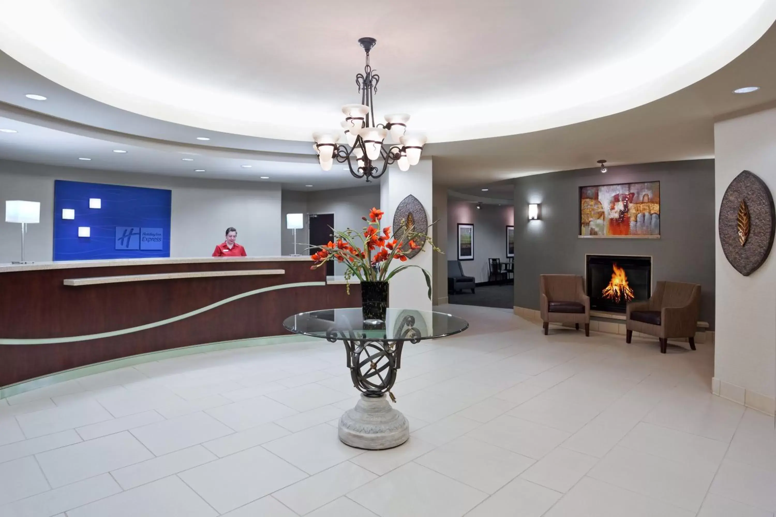 Property building, Lobby/Reception in Holiday Inn Express & Suites Zanesville North, an IHG Hotel