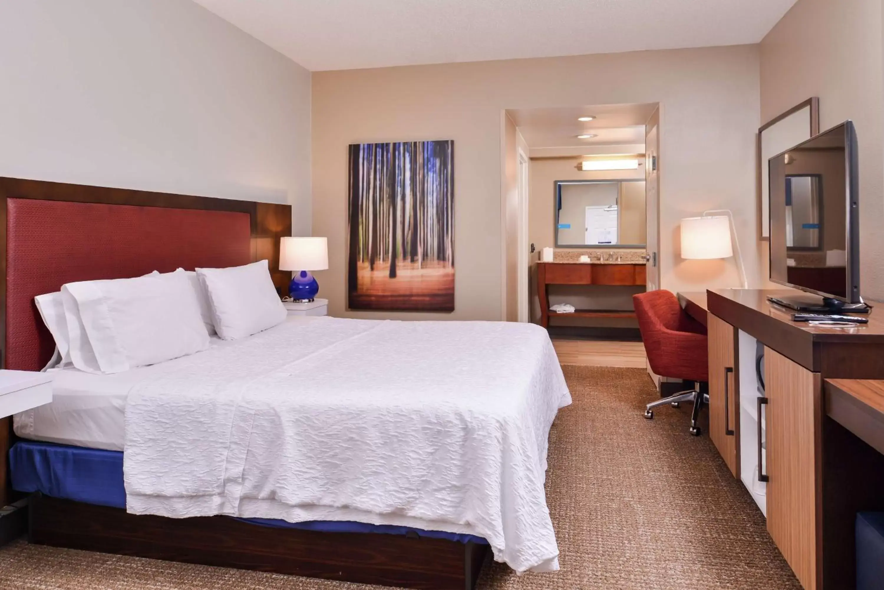 Bedroom, Bed in Hampton Inn Lexington Historic Area