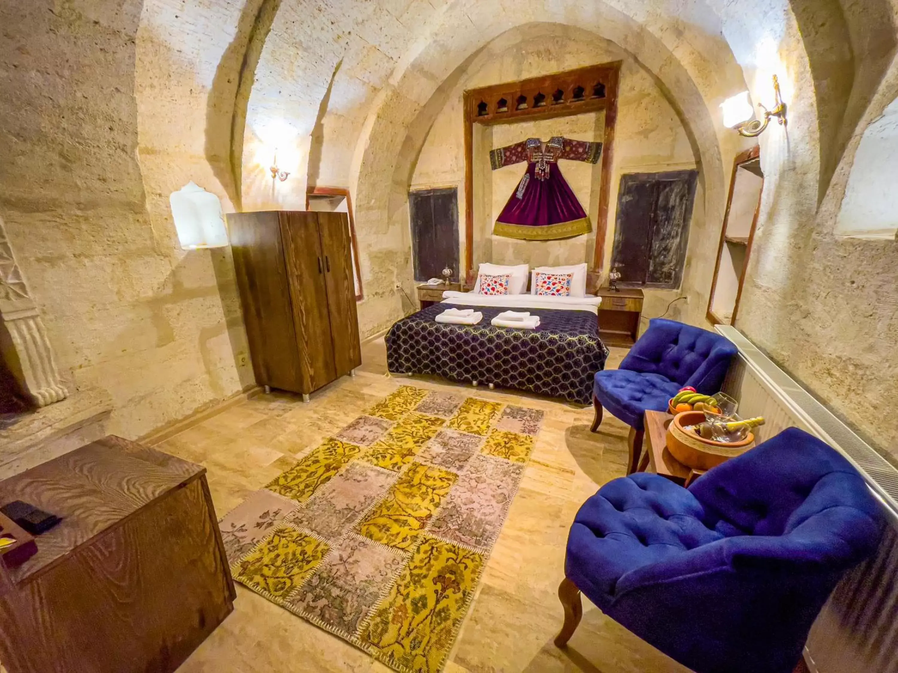 Seating Area in Heritage Cave Suites