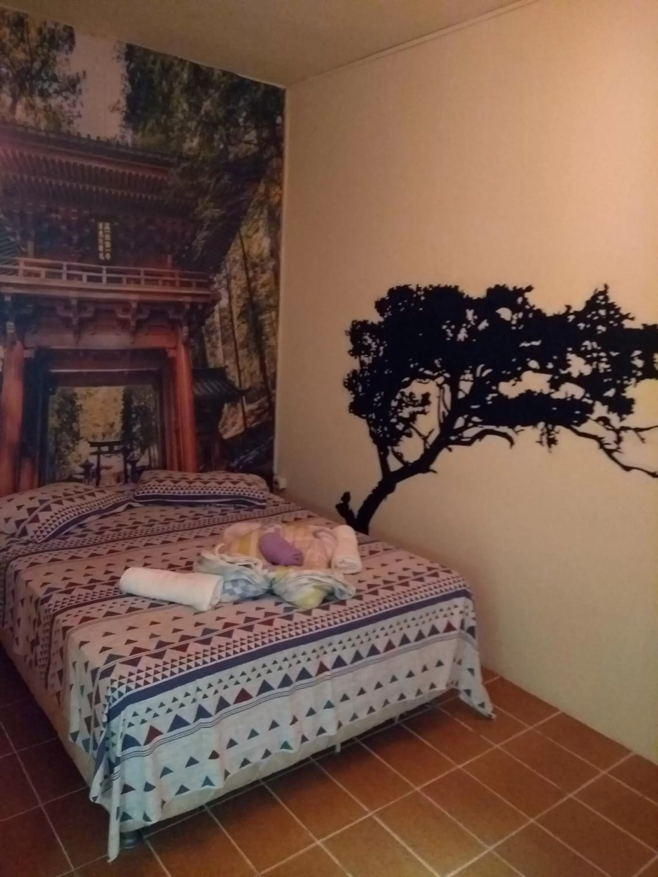 Property building, Bed in Pousada Encanto e Magia