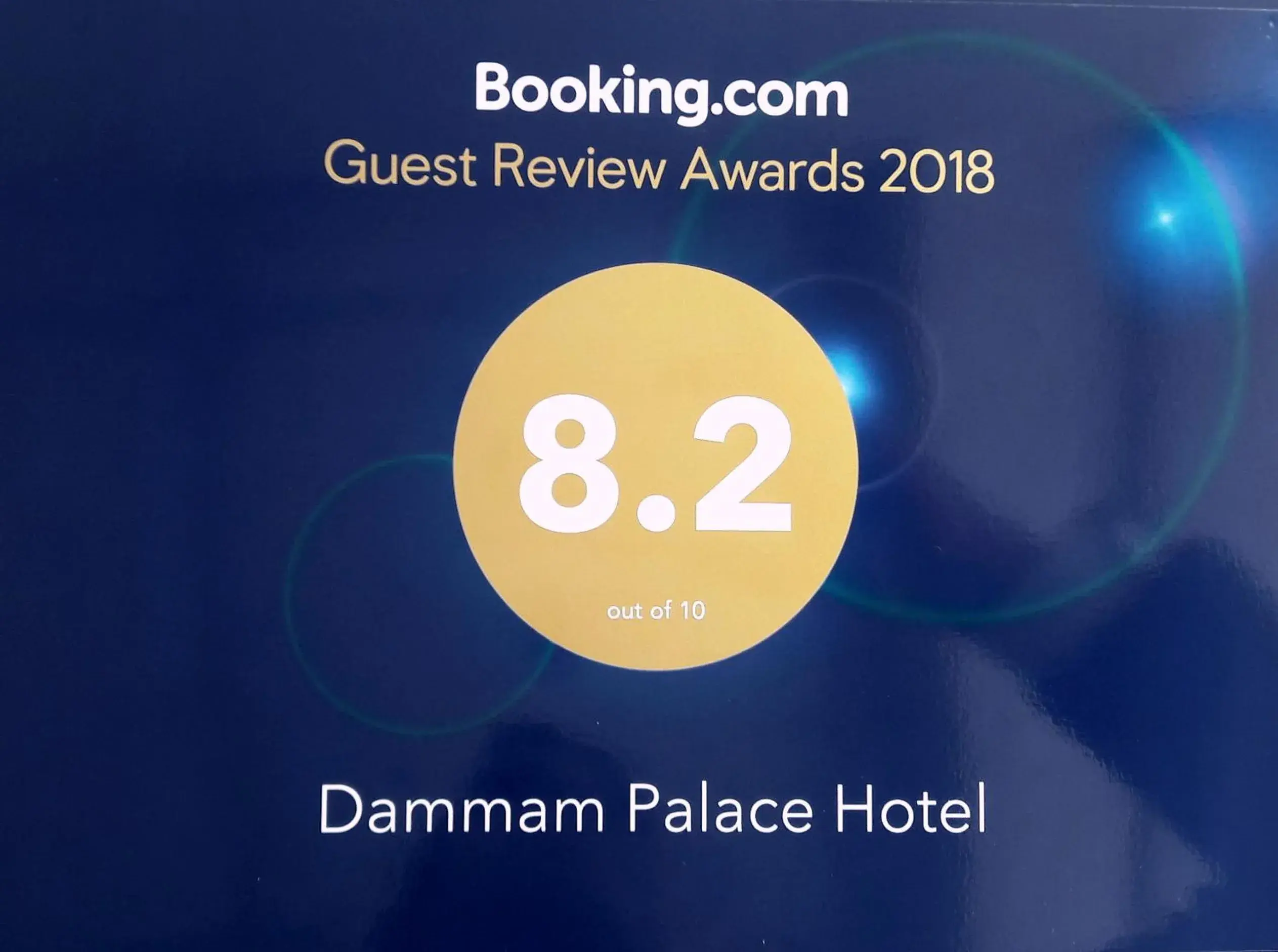 Certificate/Award in Dammam Palace Hotel