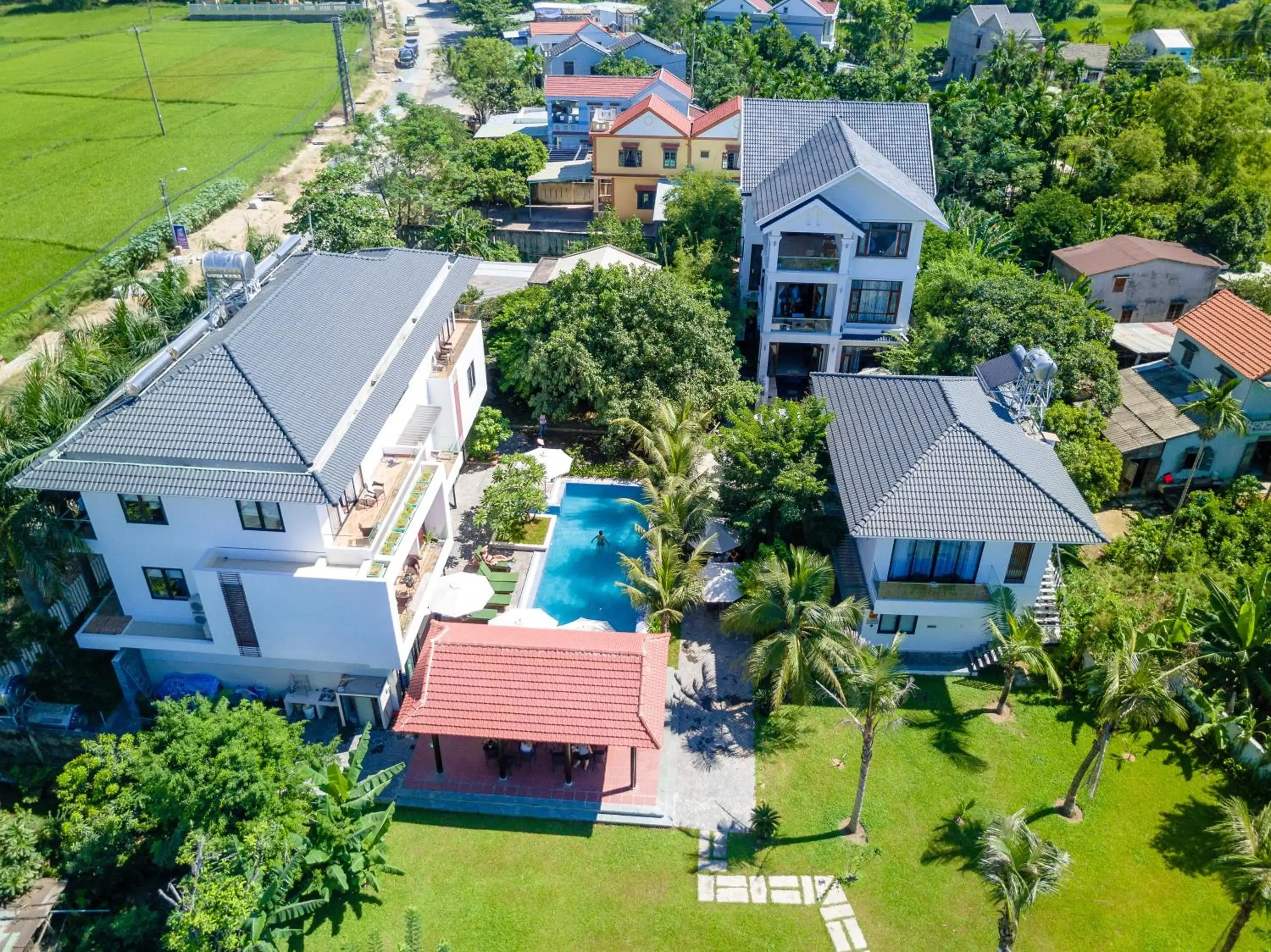 Bird's eye view, Bird's-eye View in Hoi An Reverie Villas