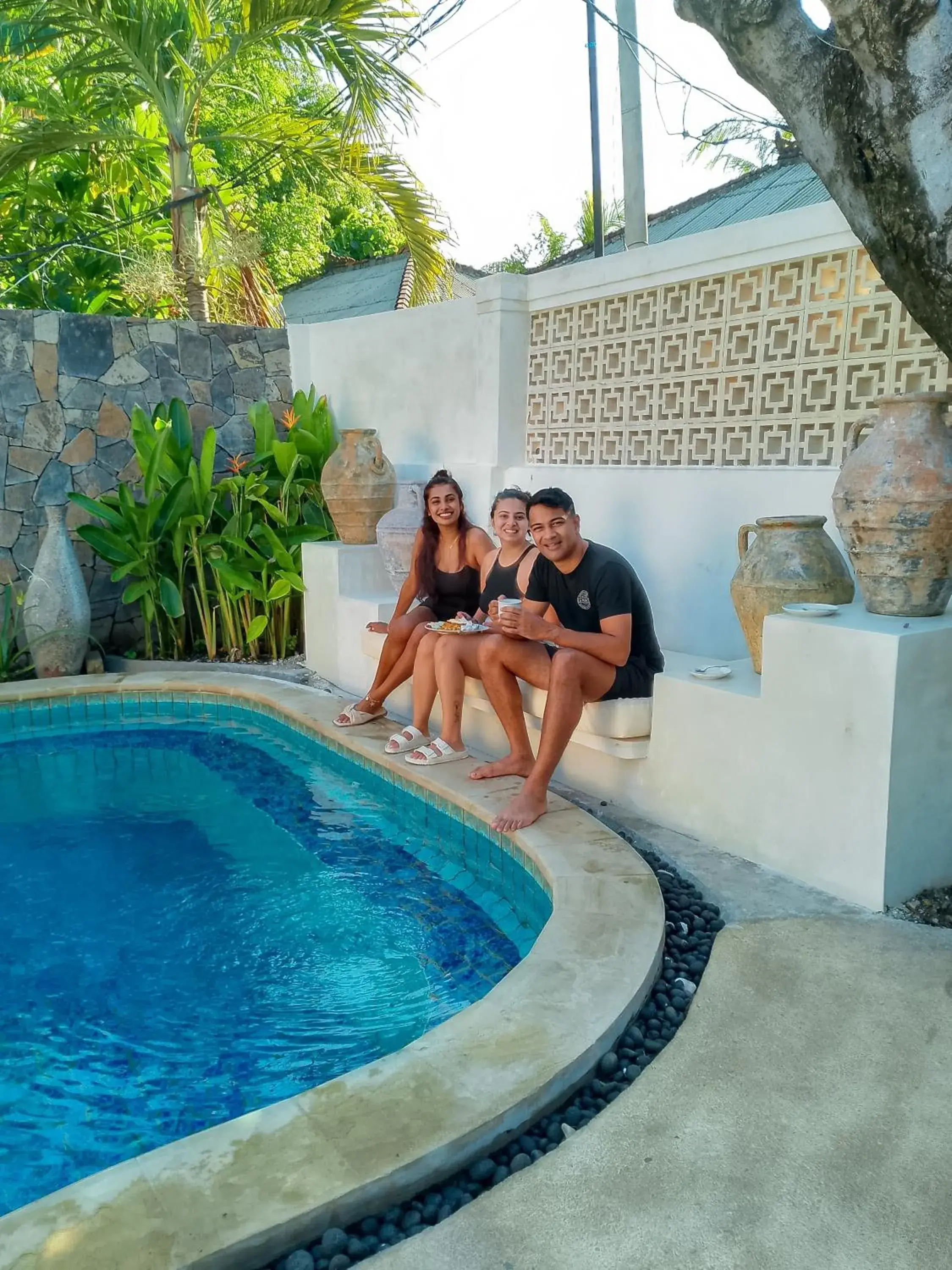 People, Swimming Pool in Gili Breeze Tropical Bungalows