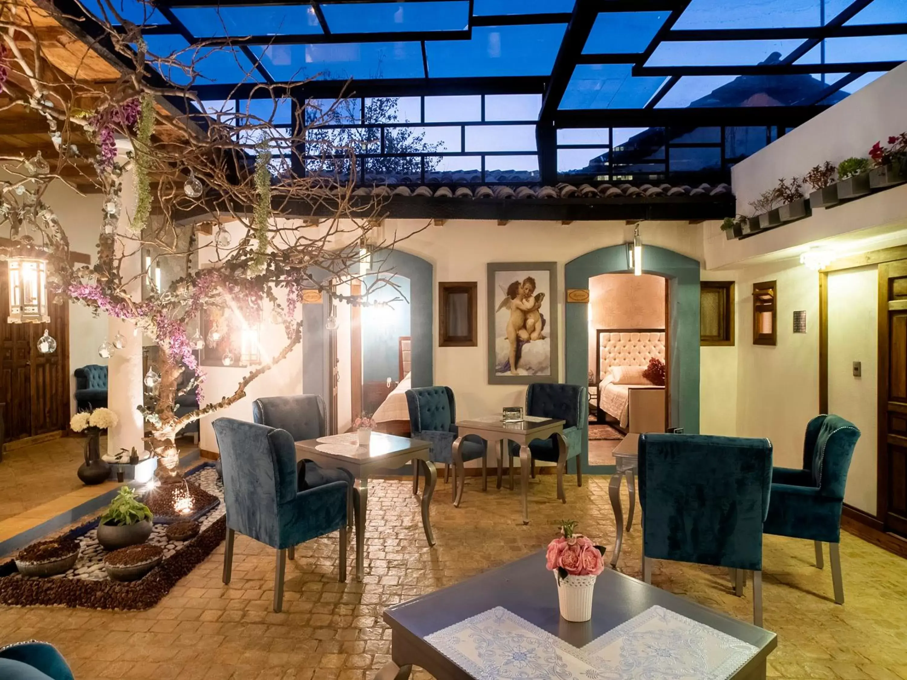 Seating area in Hotel Boutique Amorini