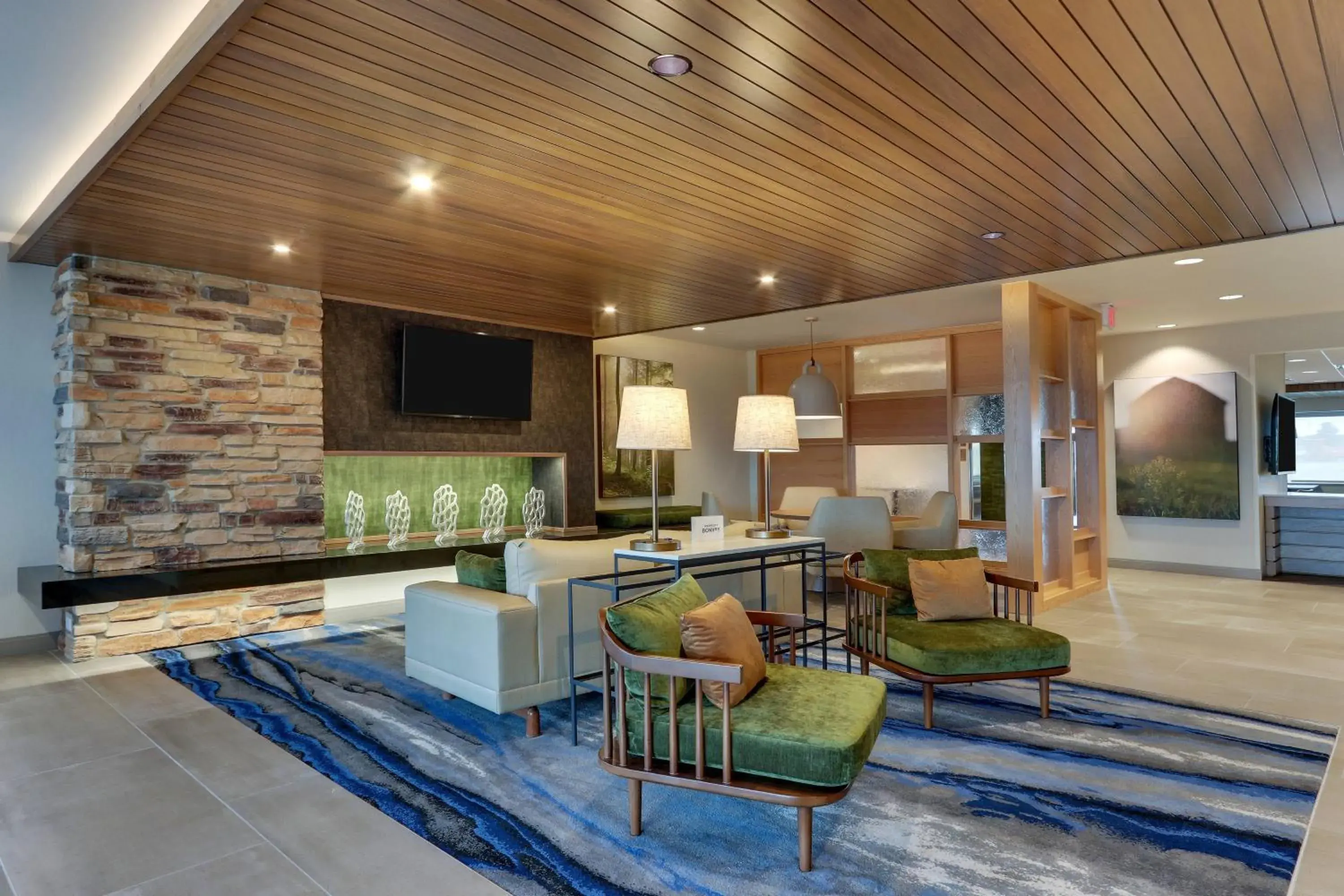 Lobby or reception, Seating Area in Fairfield Inn and Suites by Marriott Warsaw