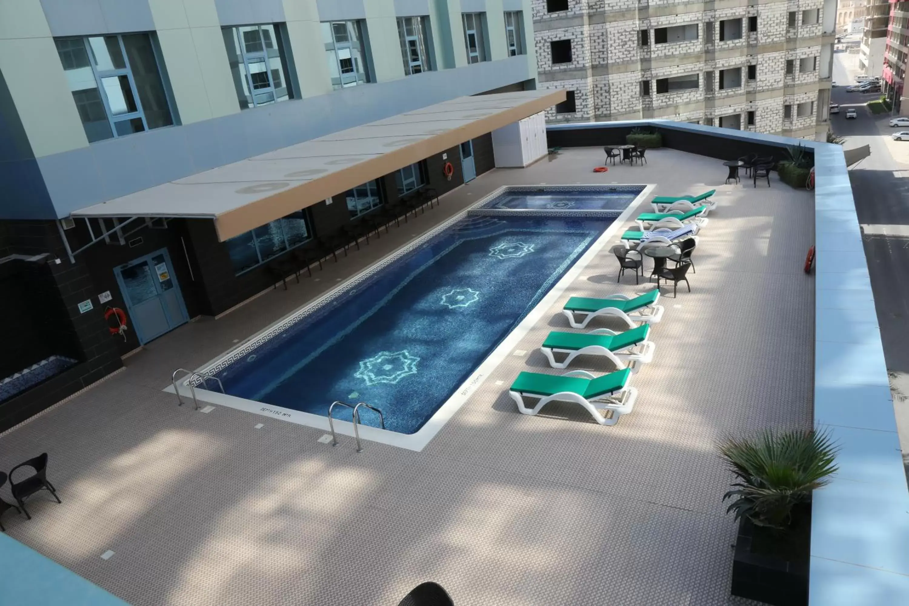 Pool view, Swimming Pool in The Olive Hotel, Juffair