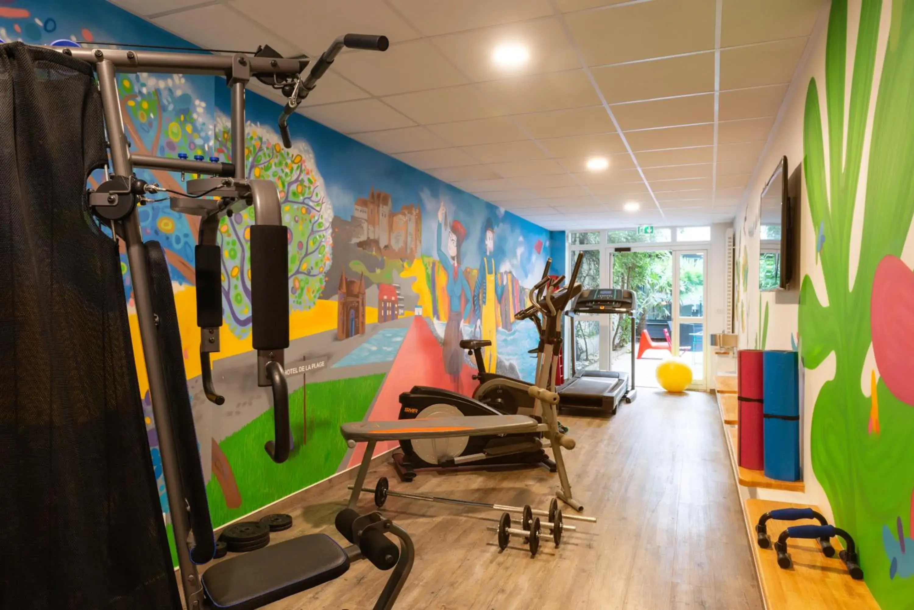 Fitness centre/facilities in Hotel de la Plage