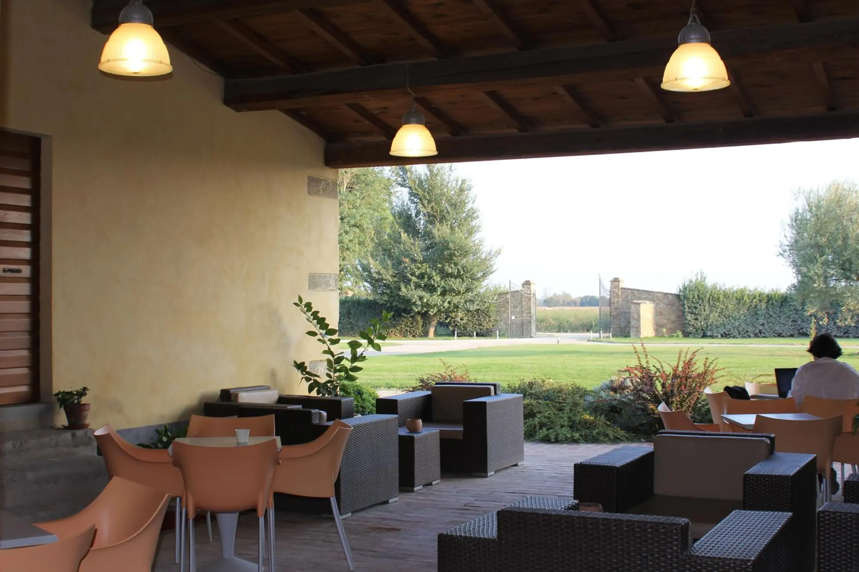 Patio in Hotel Le Capanne