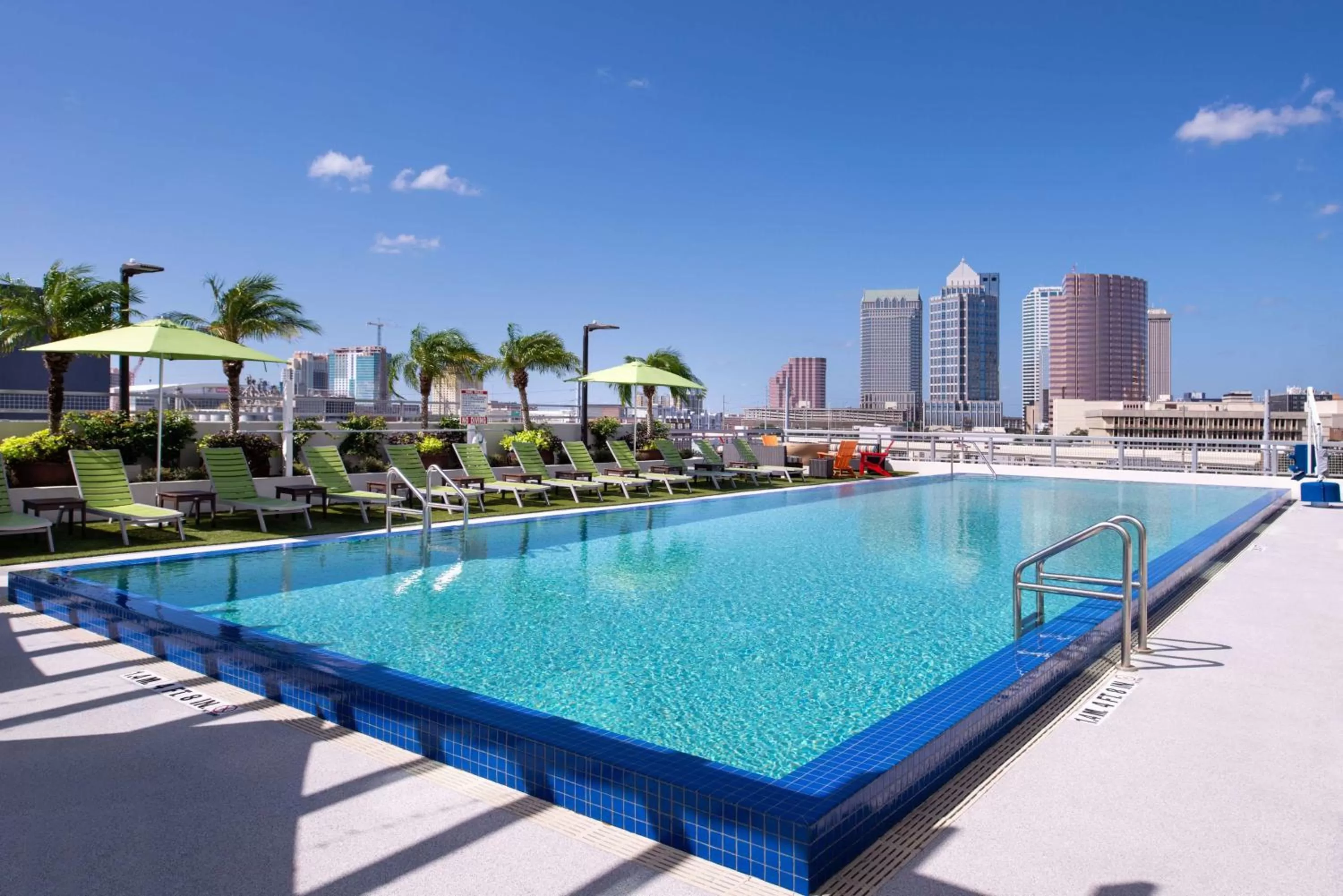 Pool view in Hampton Inn Tampa Downtown Channel District
