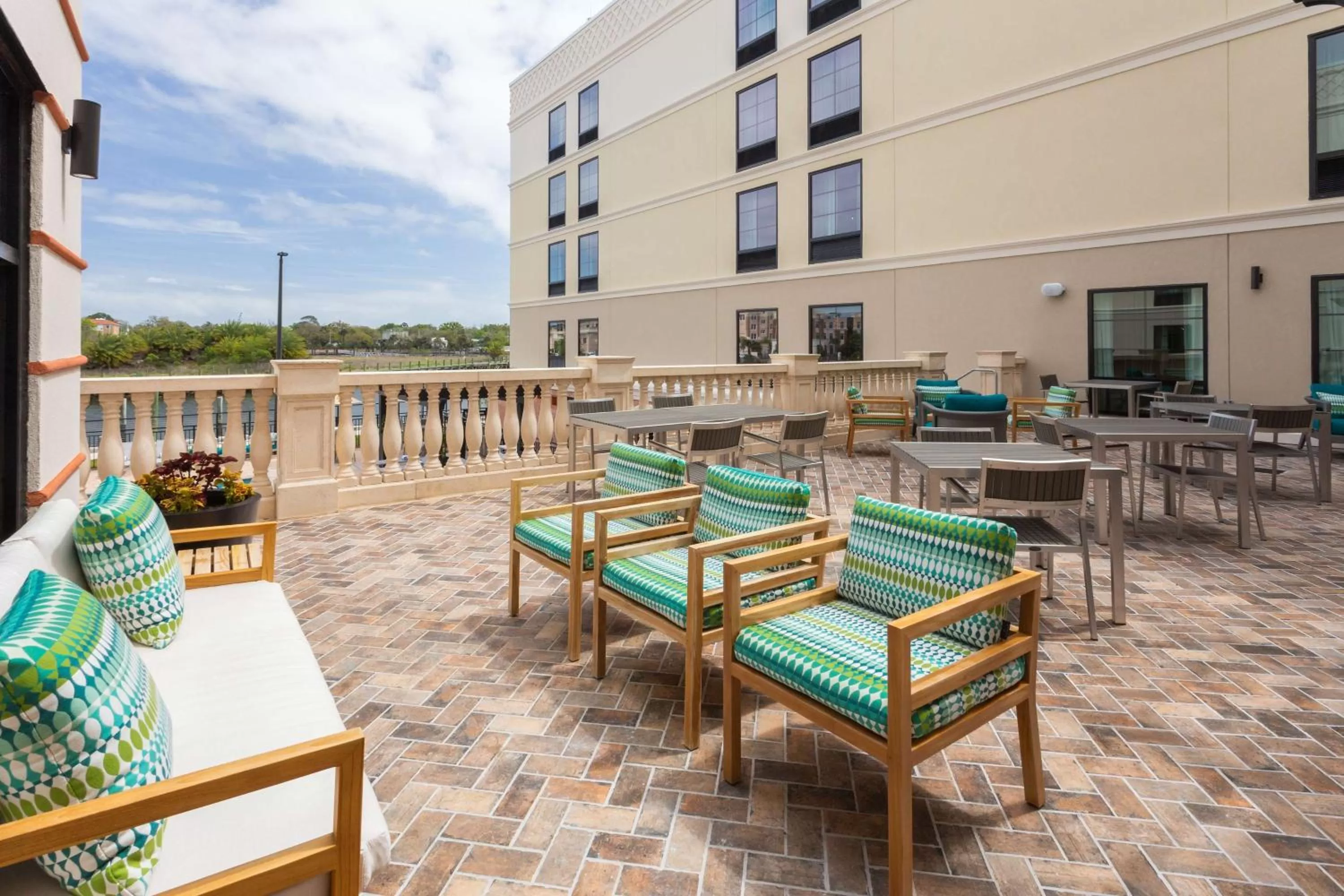 Patio in Homewood Suites by Hilton St Augustine San Sebastian