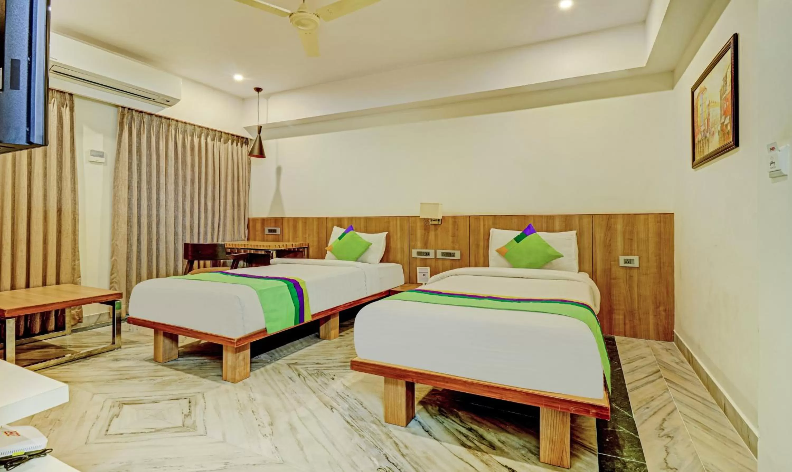 Bedroom, Bed in Treebo Seaesta RK Beach