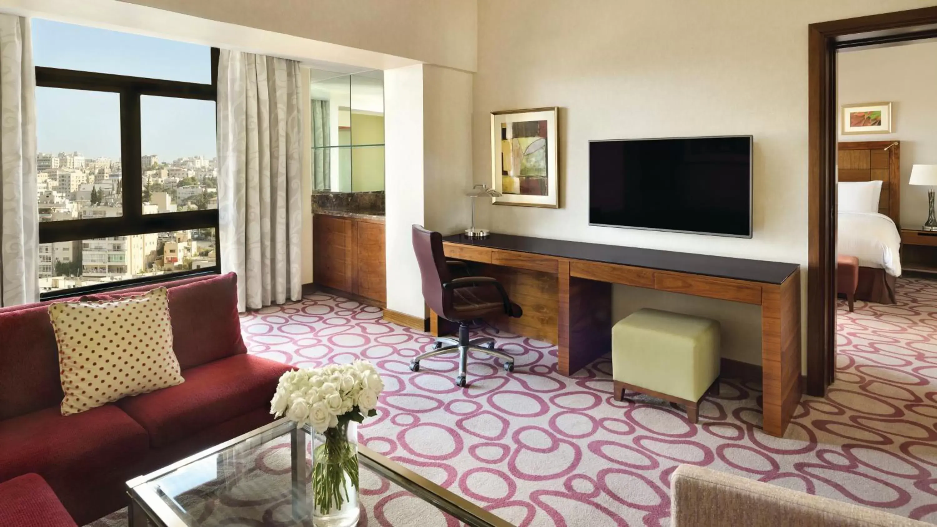 TV and multimedia, Seating Area in InterContinental Jordan, an IHG Hotel