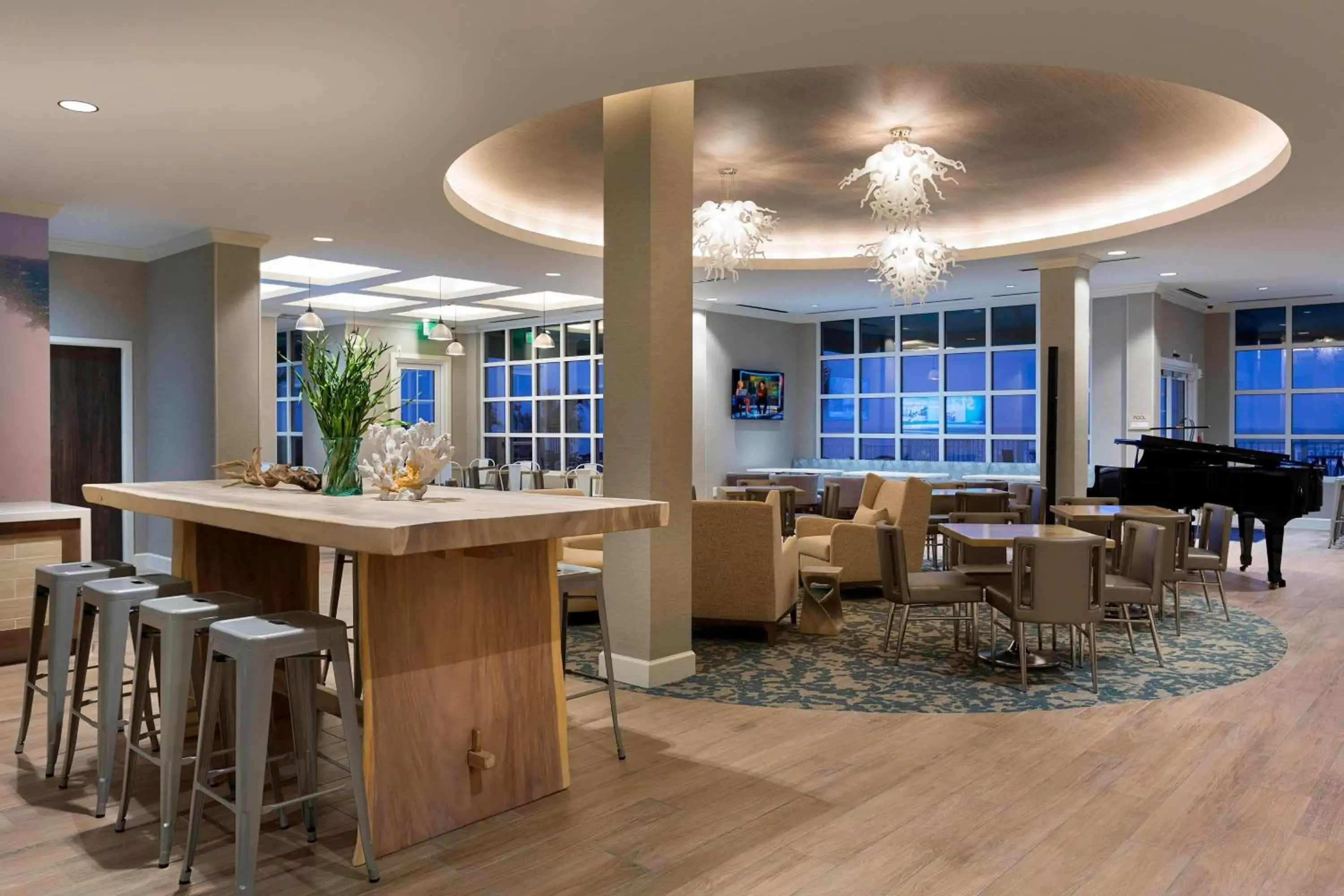 Restaurant/places to eat, Lounge/Bar in SpringHill Suites by Marriott New Smyrna Beach