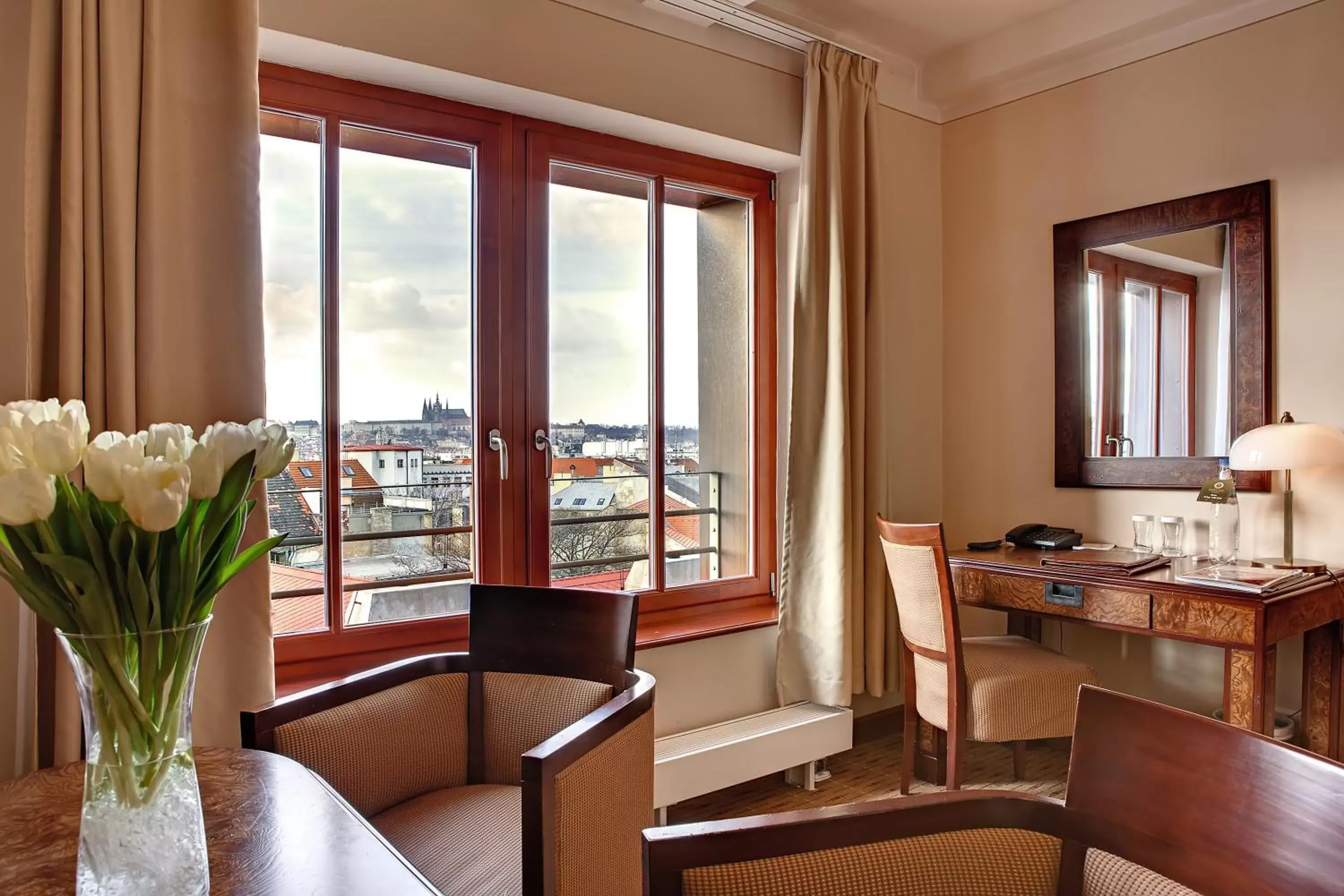 Seating Area in Majestic Plaza Hotel Prague