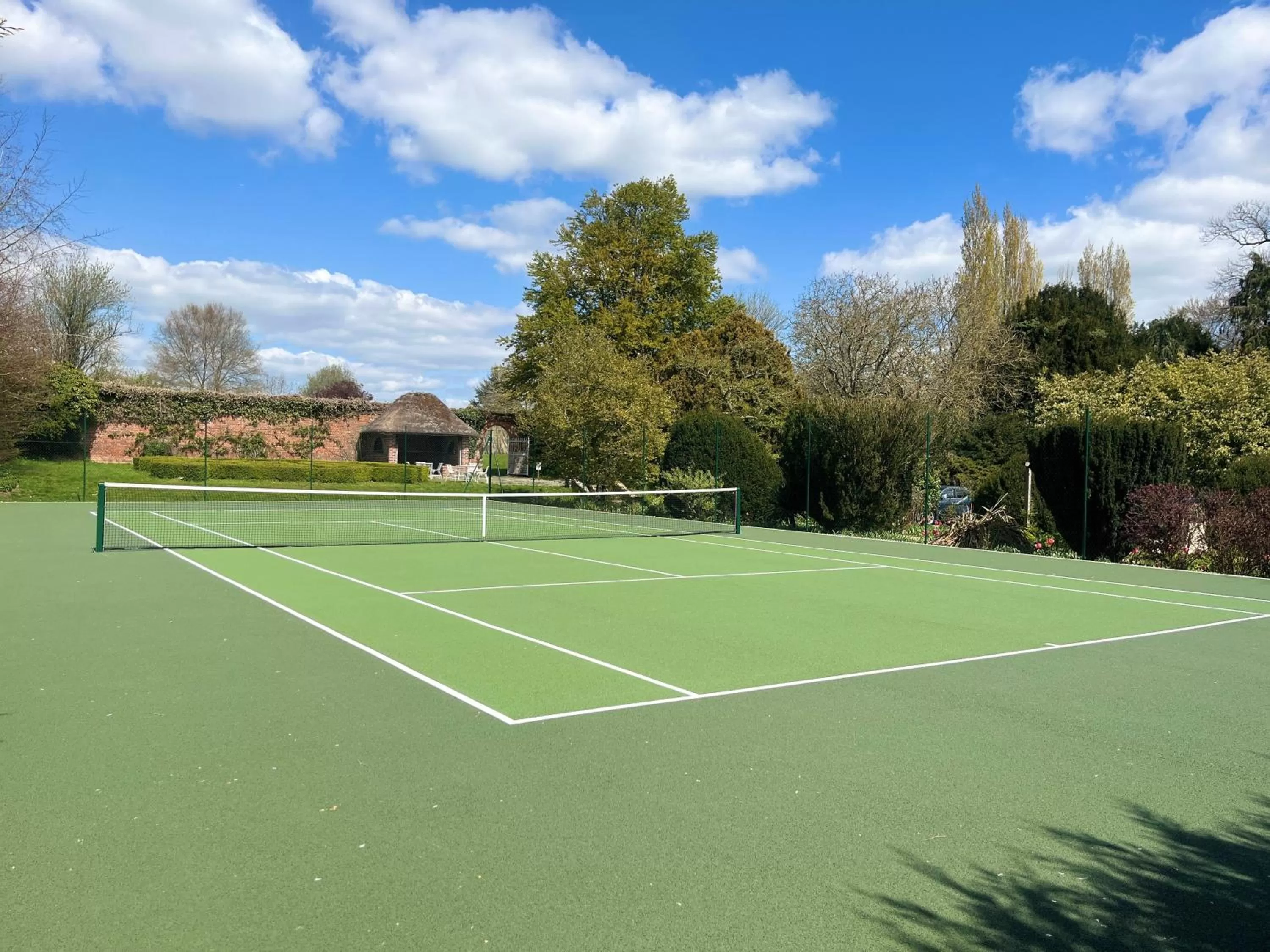 Tennis court in The Retreat, Elcot Park