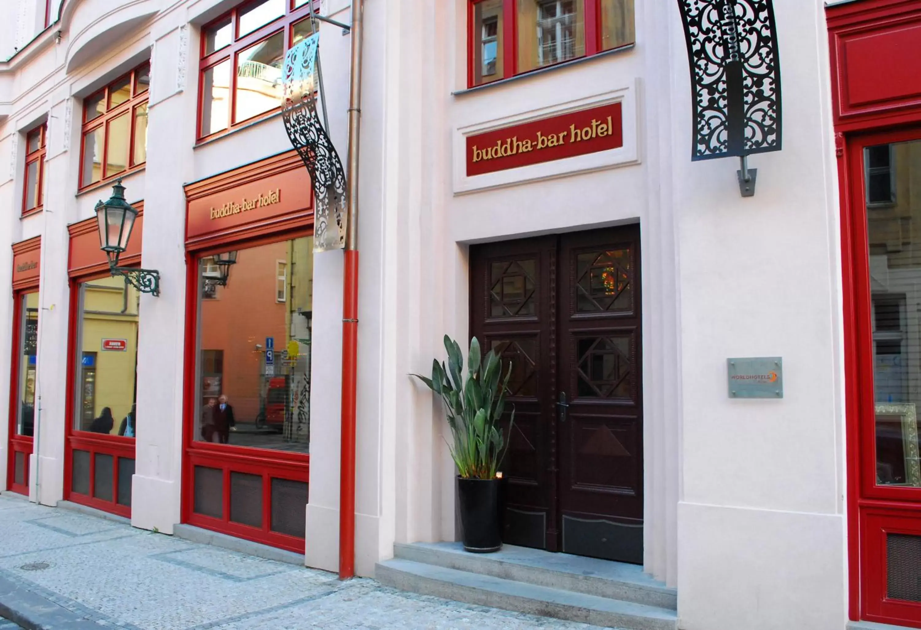 Facade/entrance in Buddha-Bar Hotel Prague