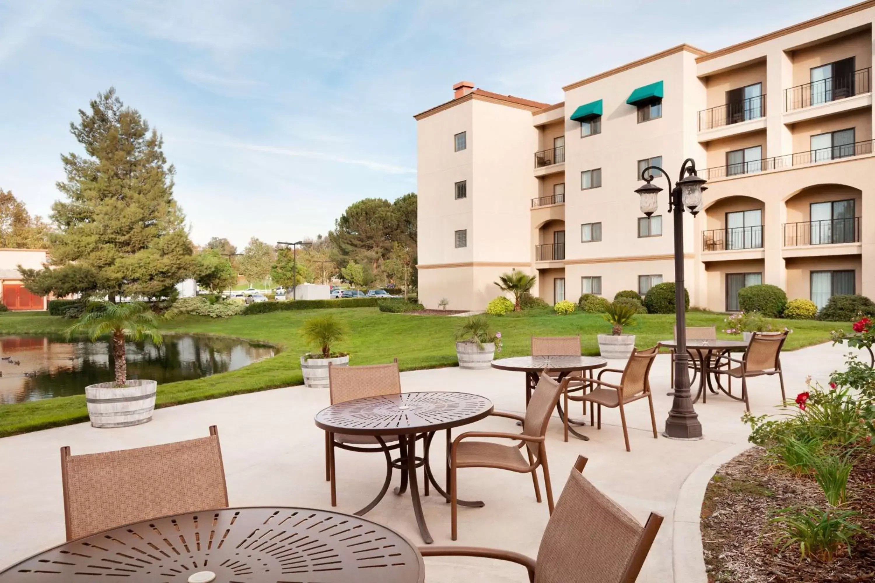 Patio, Property Building in Embassy Suites by Hilton Temecula Valley Wine Country