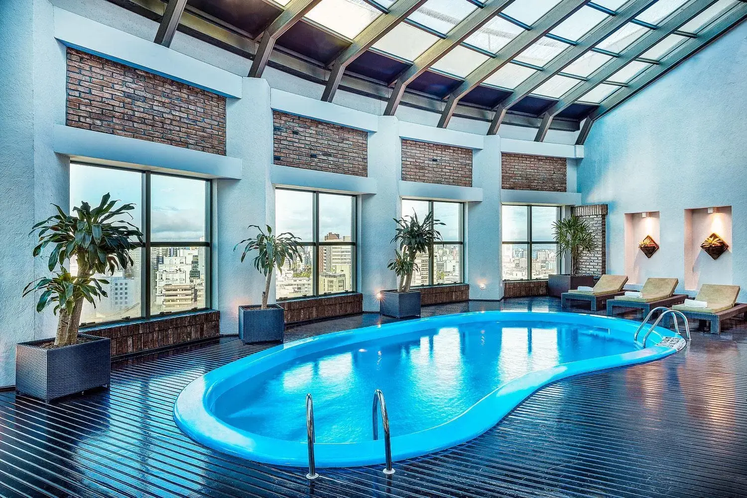 Pool view, Swimming Pool in Hilton Porto Alegre, Brazil