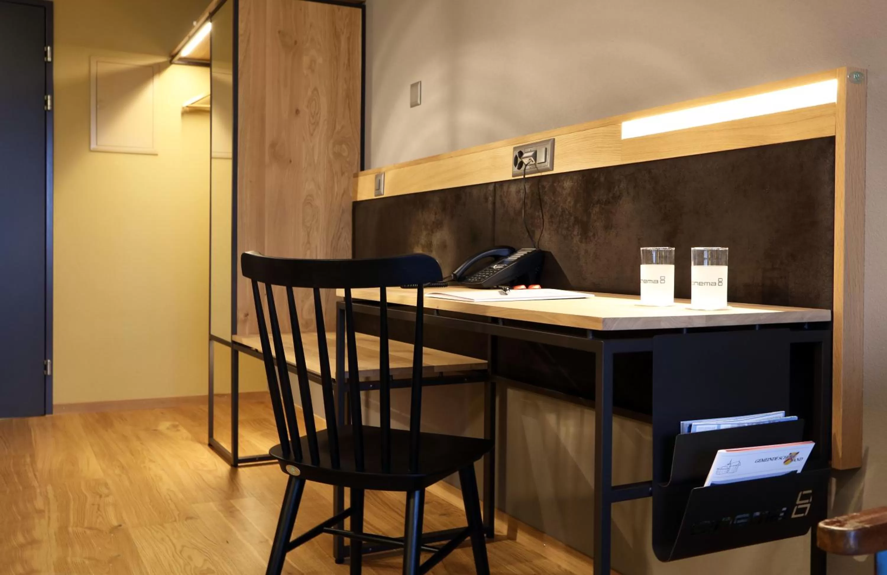 Seating area in Hotel Cinema 8