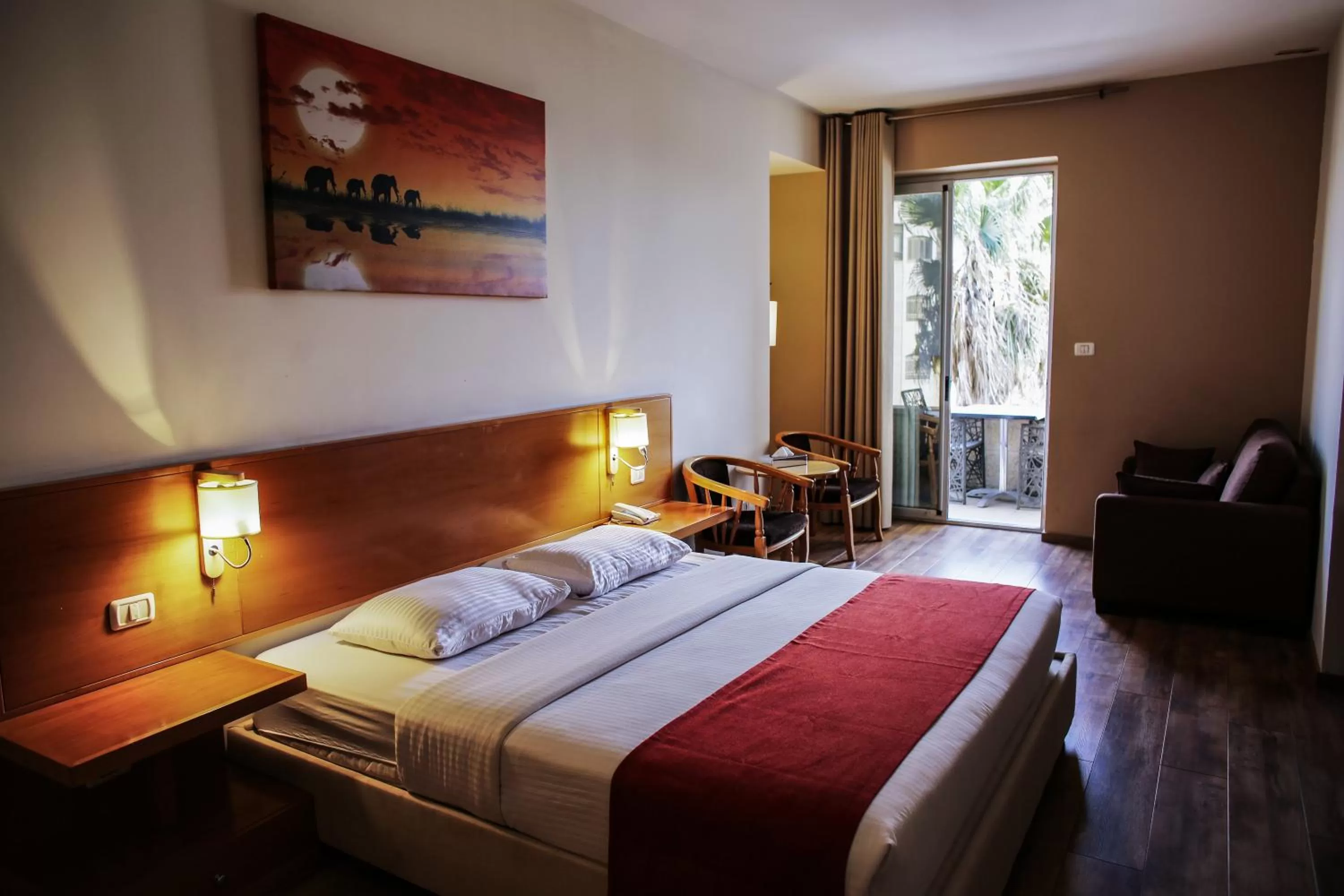 Bed in Caesar Hotel Ramallah