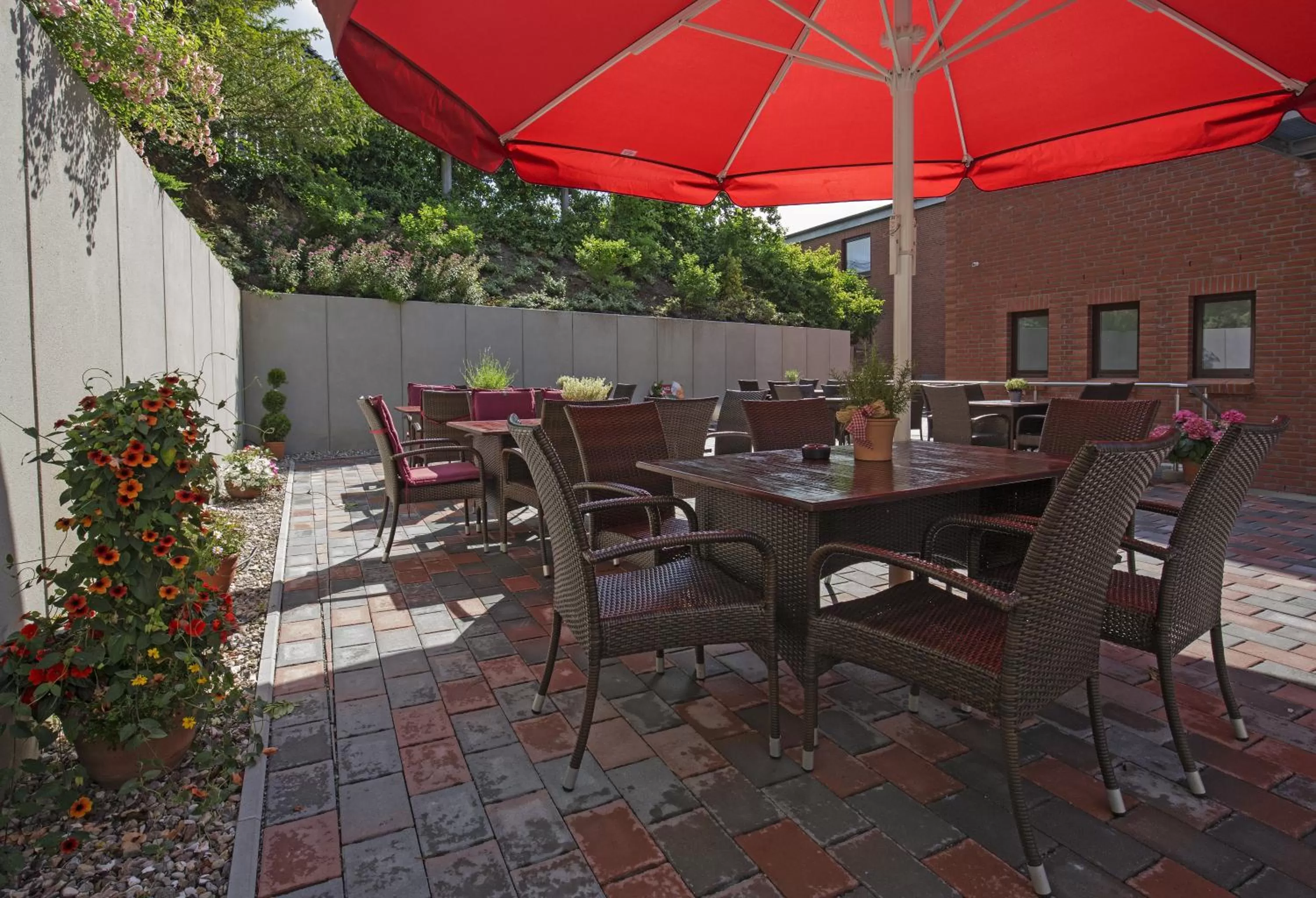 Patio in Hotel Wittensee Schützenhof