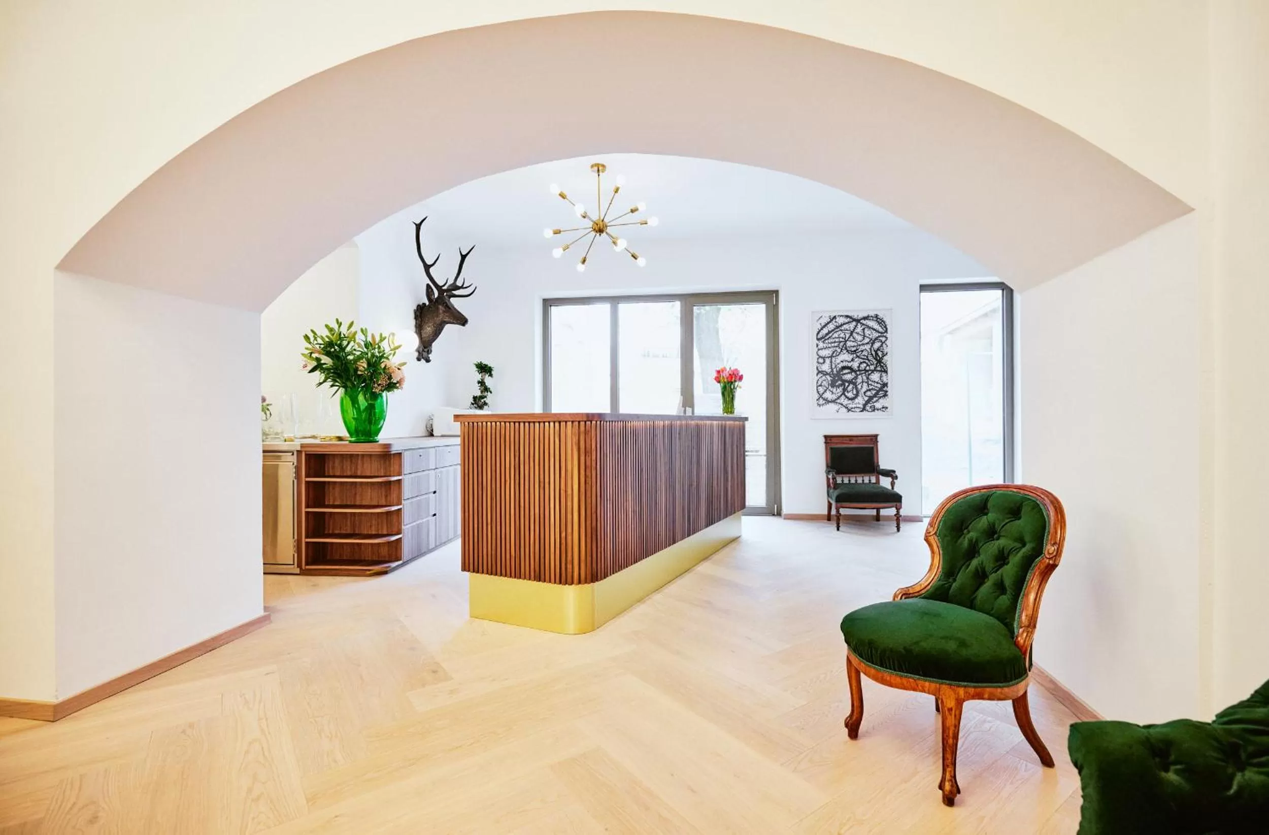 Lobby or reception in Boutiquehotel Zum Goldenen Hirschen