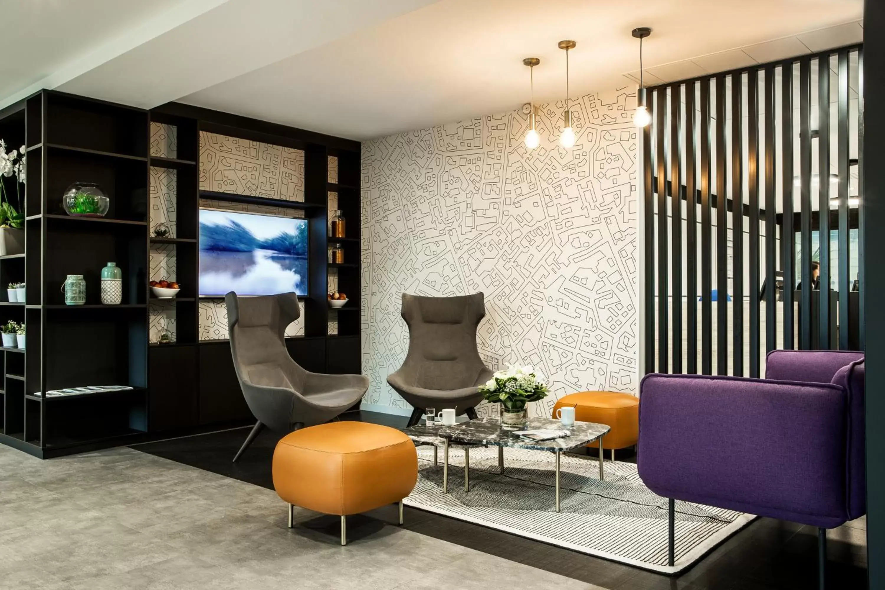 Lounge or bar in Citadines La Défense Paris Lounge or bar in Citadines La Défense Paris