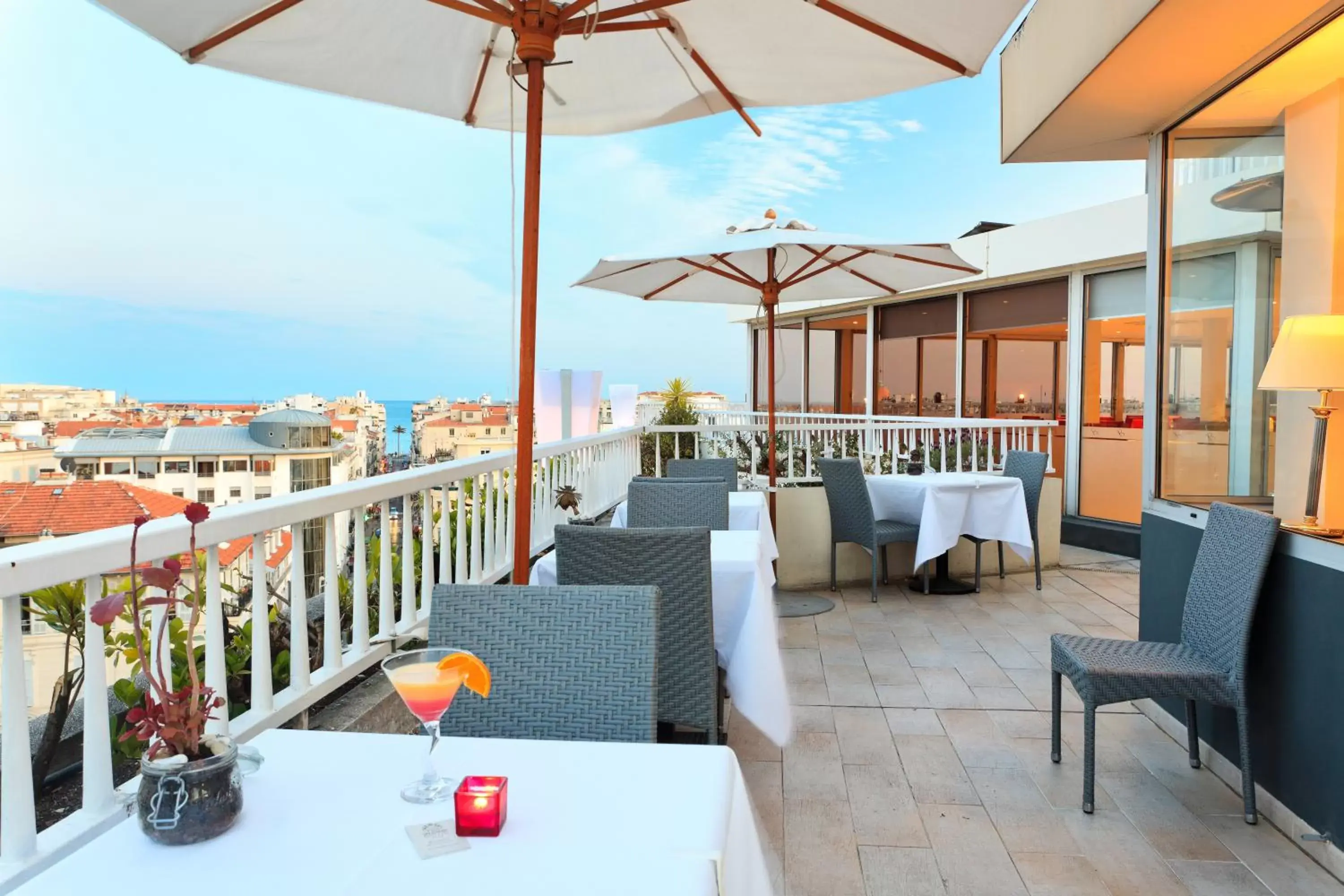 Balcony/Terrace, Restaurant/Places to Eat in Splendid Hotel & Spa Nice