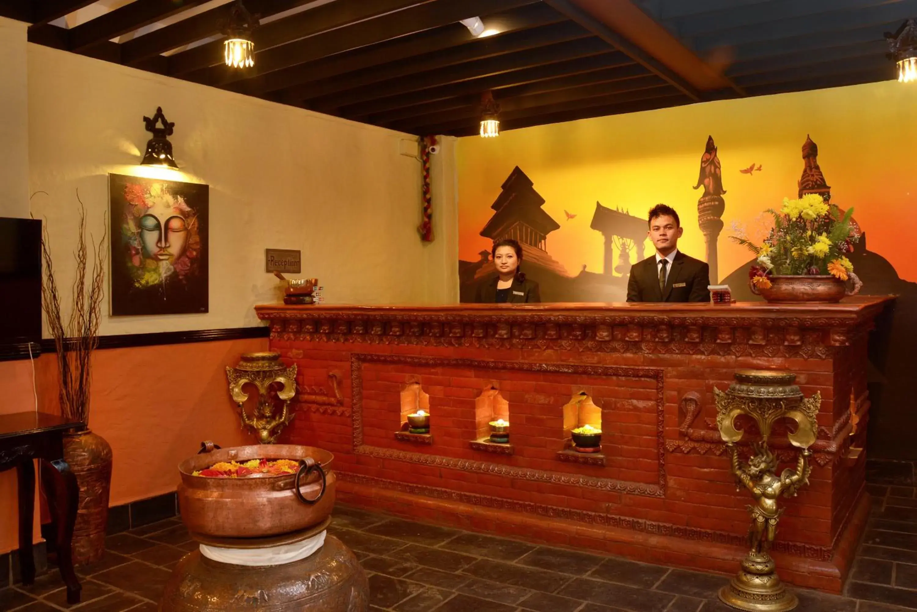 Lobby or reception in Kasthamandap Boutique Hotel