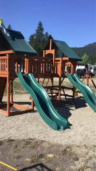 Children's Play Area in Christina Lake Motel and RV Park