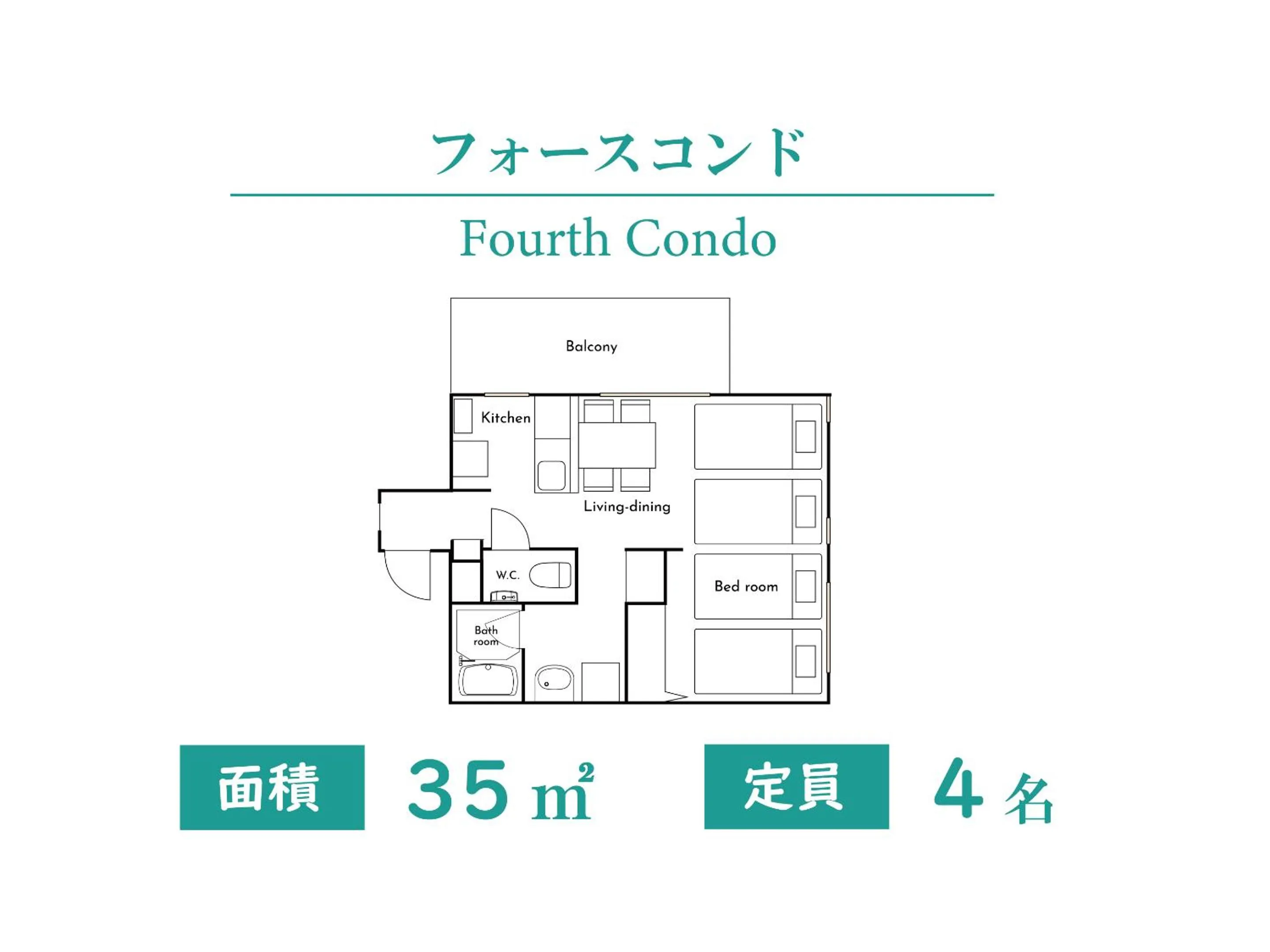 Floor plan in Condominium L's INN
