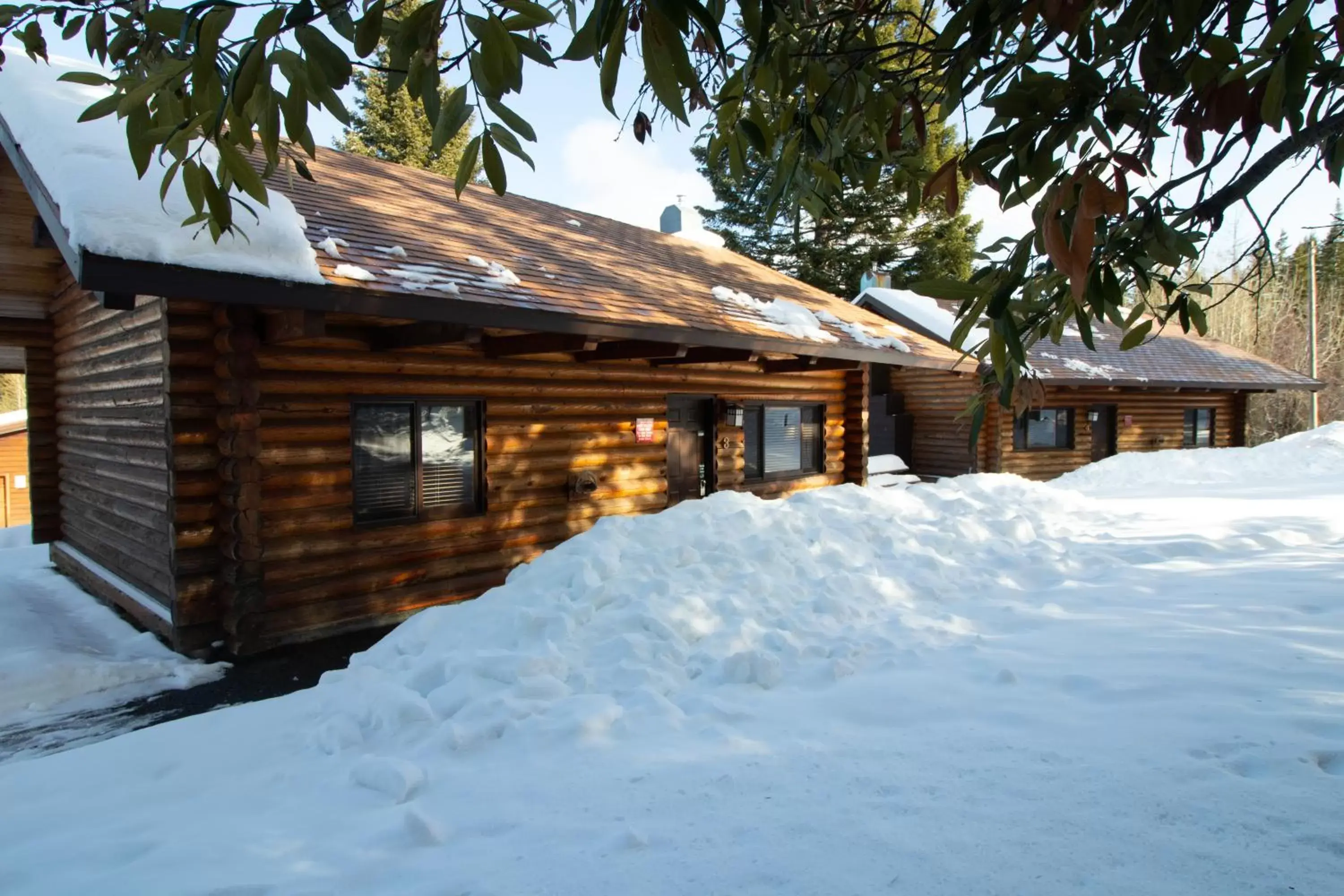 Property building, Winter in Cooper Spur Mountain Resort