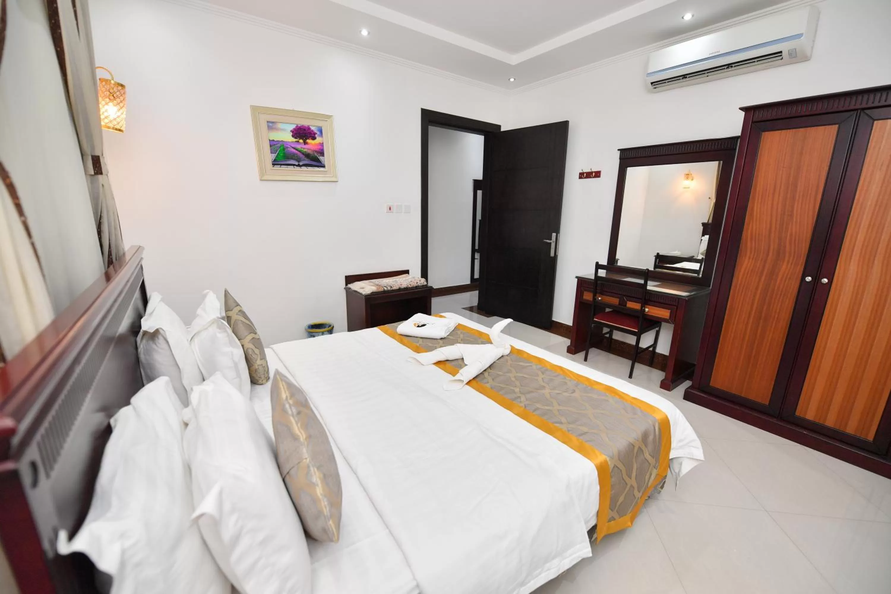 Bed in Aseel Alsharq Serviced Apartments - اقتصادي
