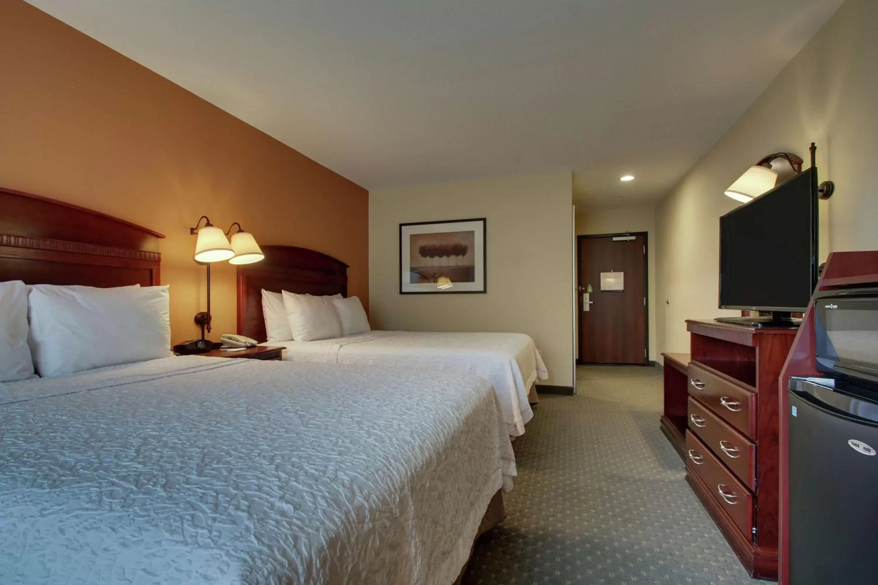 Kitchen or kitchenette, Bed in Hampton Inn & Suites Denver Littleton