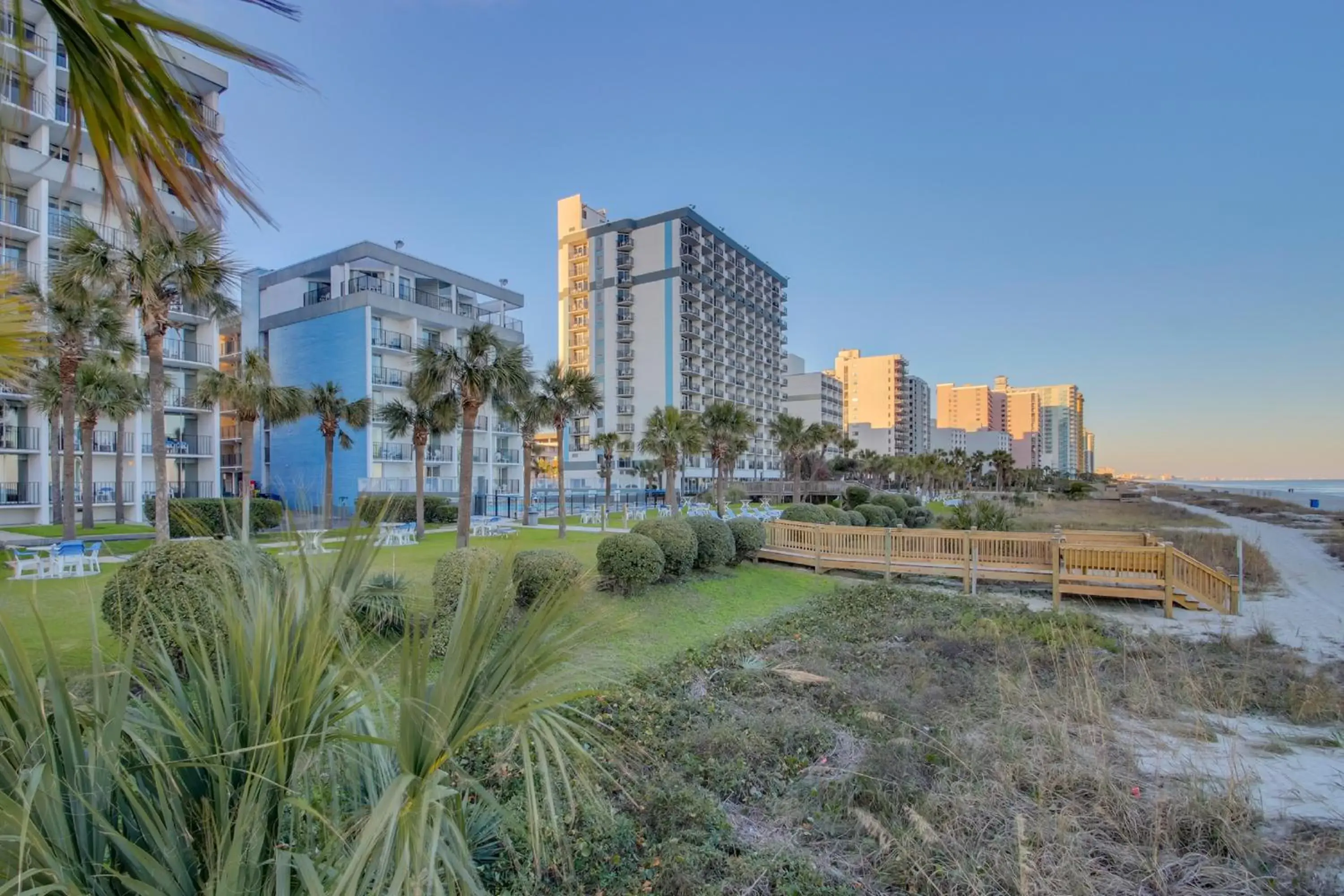 Beach in Boardwalk Beach Resort Condo w Oceanfront Balcony